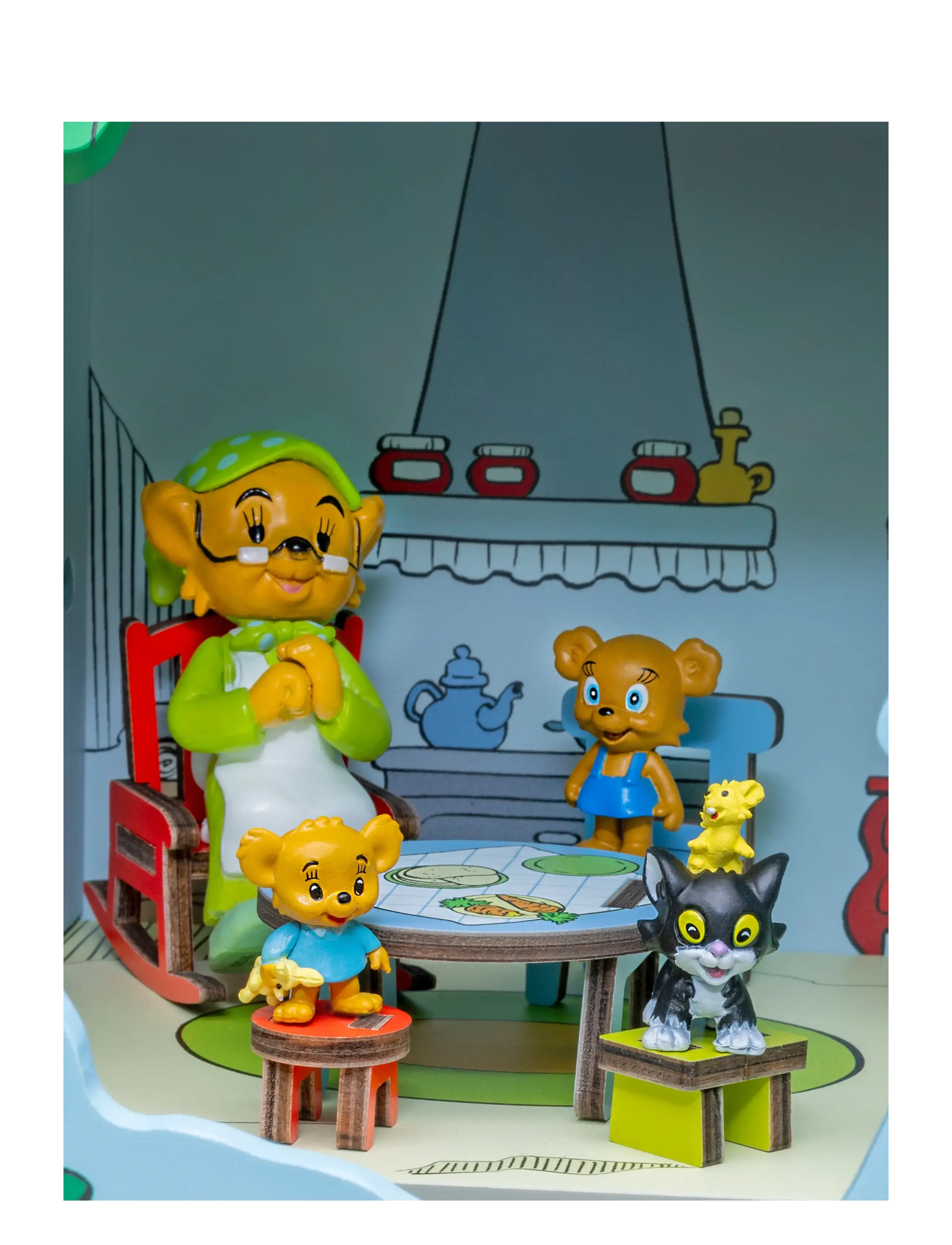 Micki Leksaker - BAMSE DOCKHUSMÖBLER KÖK - tillbehör till dockhus - multi - 1