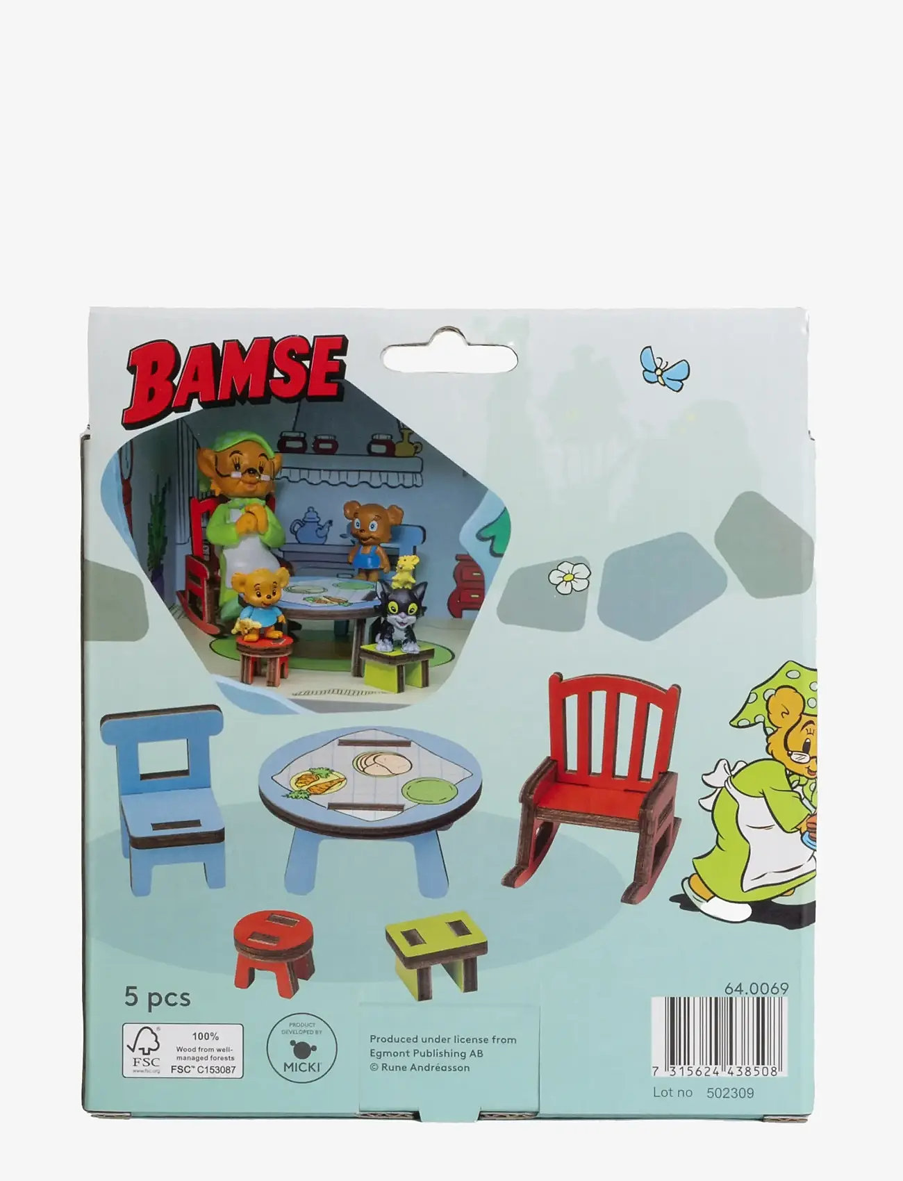 Micki Leksaker - BAMSE DOCKHUSMÖBLER KÖK - tilbehør til dukkehuse - multi - 3
