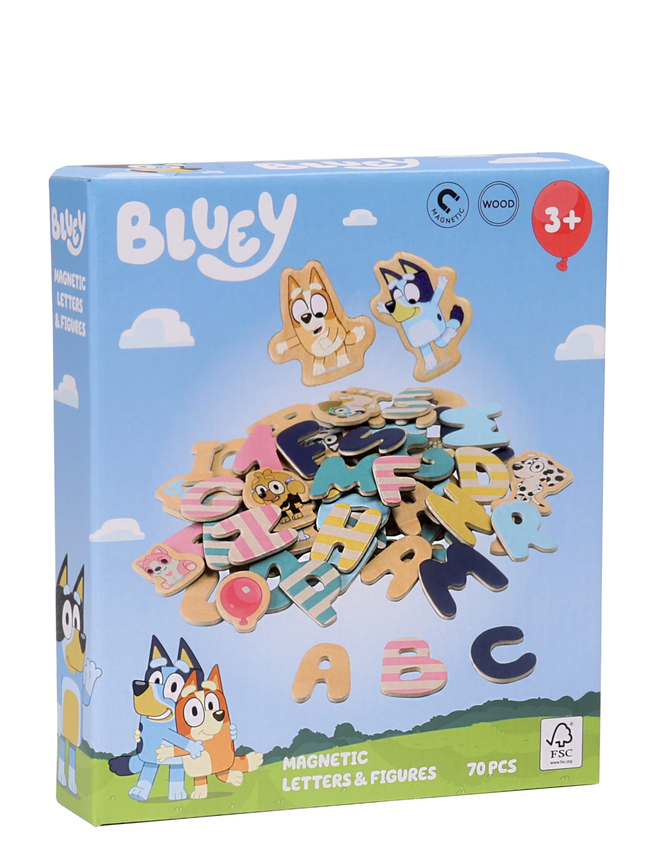 Bluey - BLUEY MAGNETBOKSTÄVER - pedagogiska pussel - multi - 2