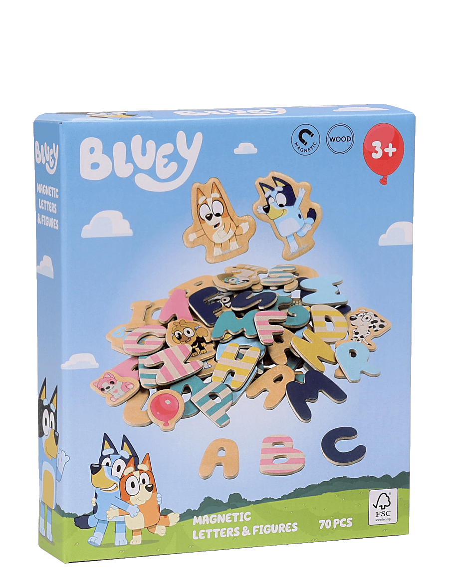 Bluey - BLUEY MAGNETBOKSTÄVER - pedagogiska pussel - multi - 2