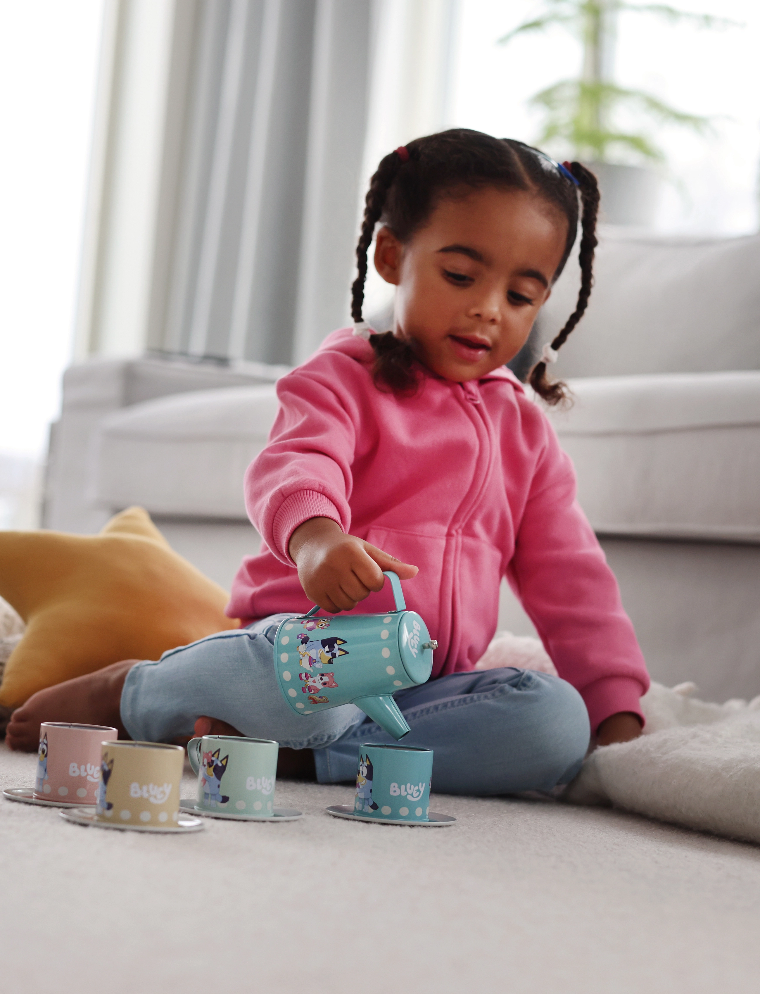 Bluey Bluey Leksaksservis, One Size, Multi/patterned, Legetøjskøkken Og Tilbehør > Kaffe- Og Tesæt, Børn