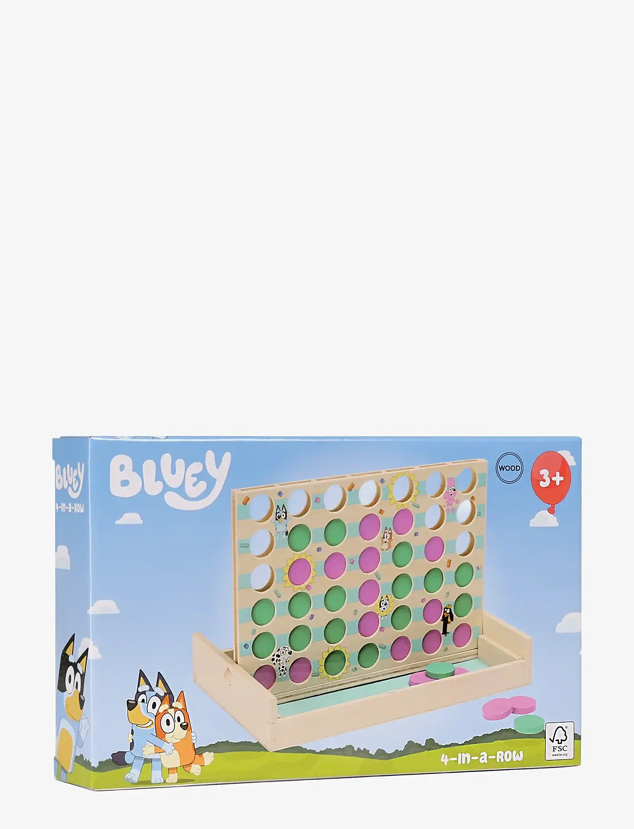 Bluey - BLUEY BARNSPEL FYRA I RAD - brädspel - multi - 2