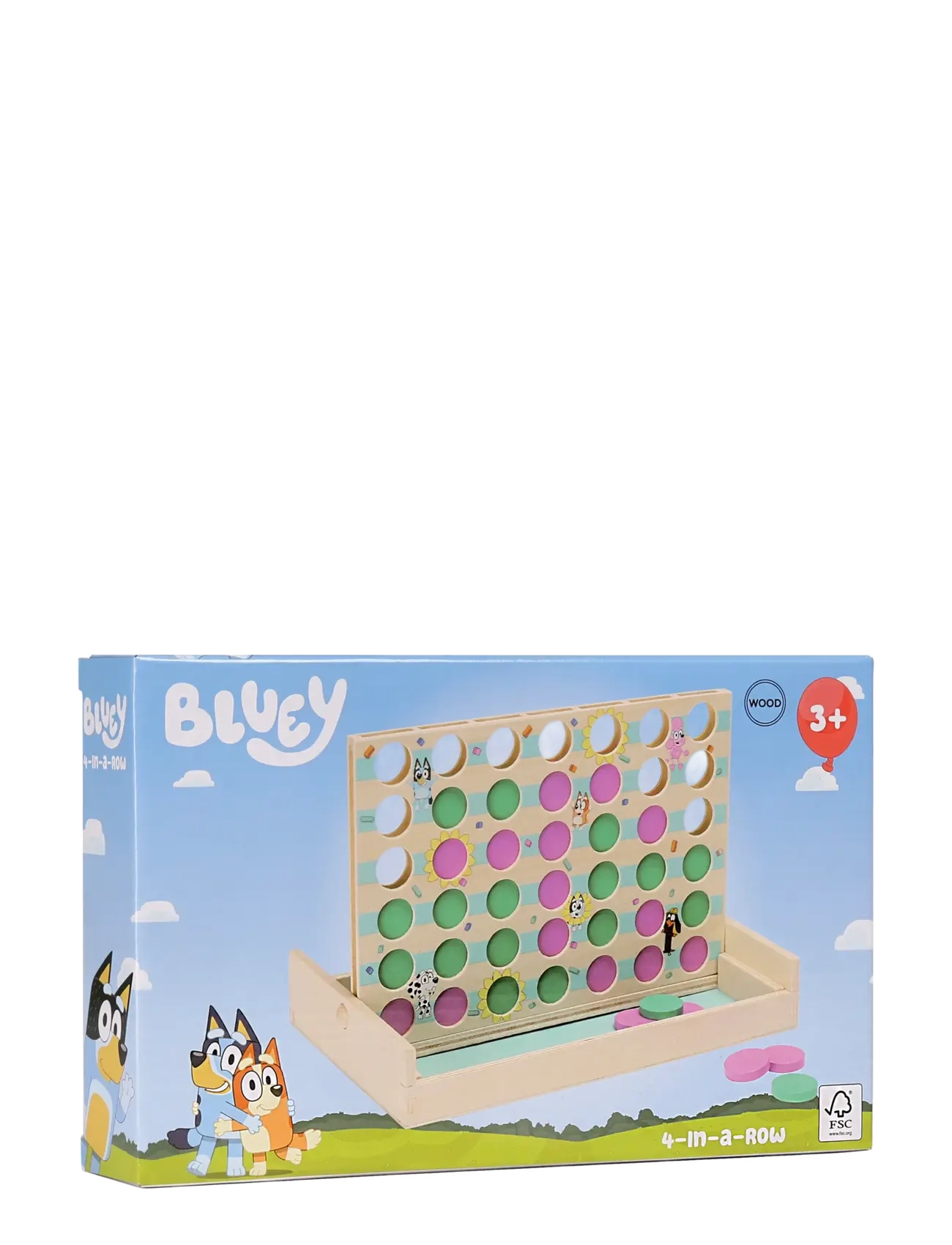 Bluey - BLUEY BARNSPEL FYRA I RAD - spil - multi - 2