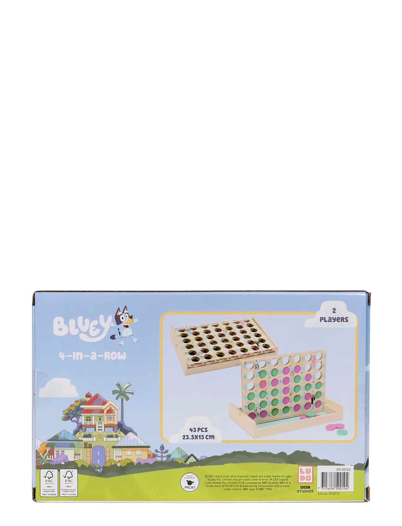 Bluey - BLUEY BARNSPEL FYRA I RAD - spil - multi - 3