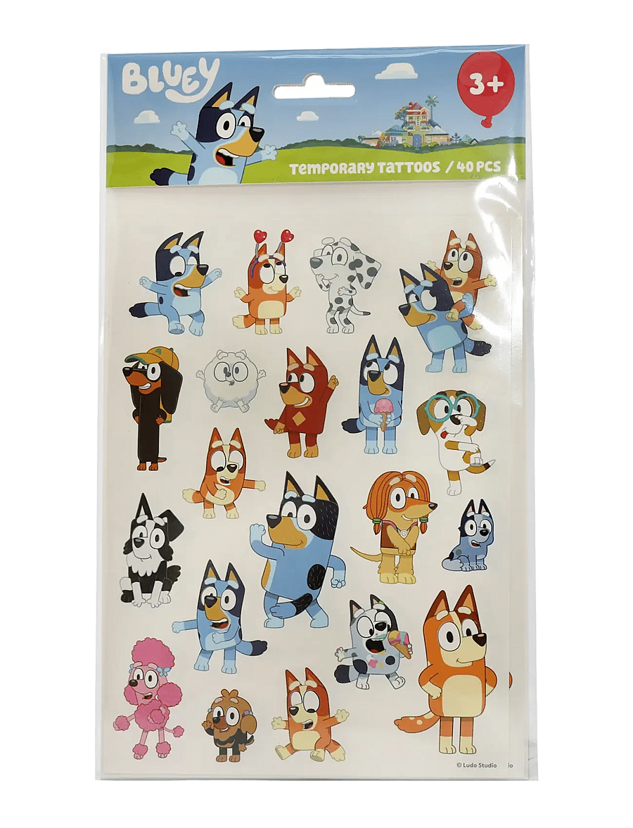 Bluey - BLUEY BARNTATUERINGAR - klistermärken - multi - 1
