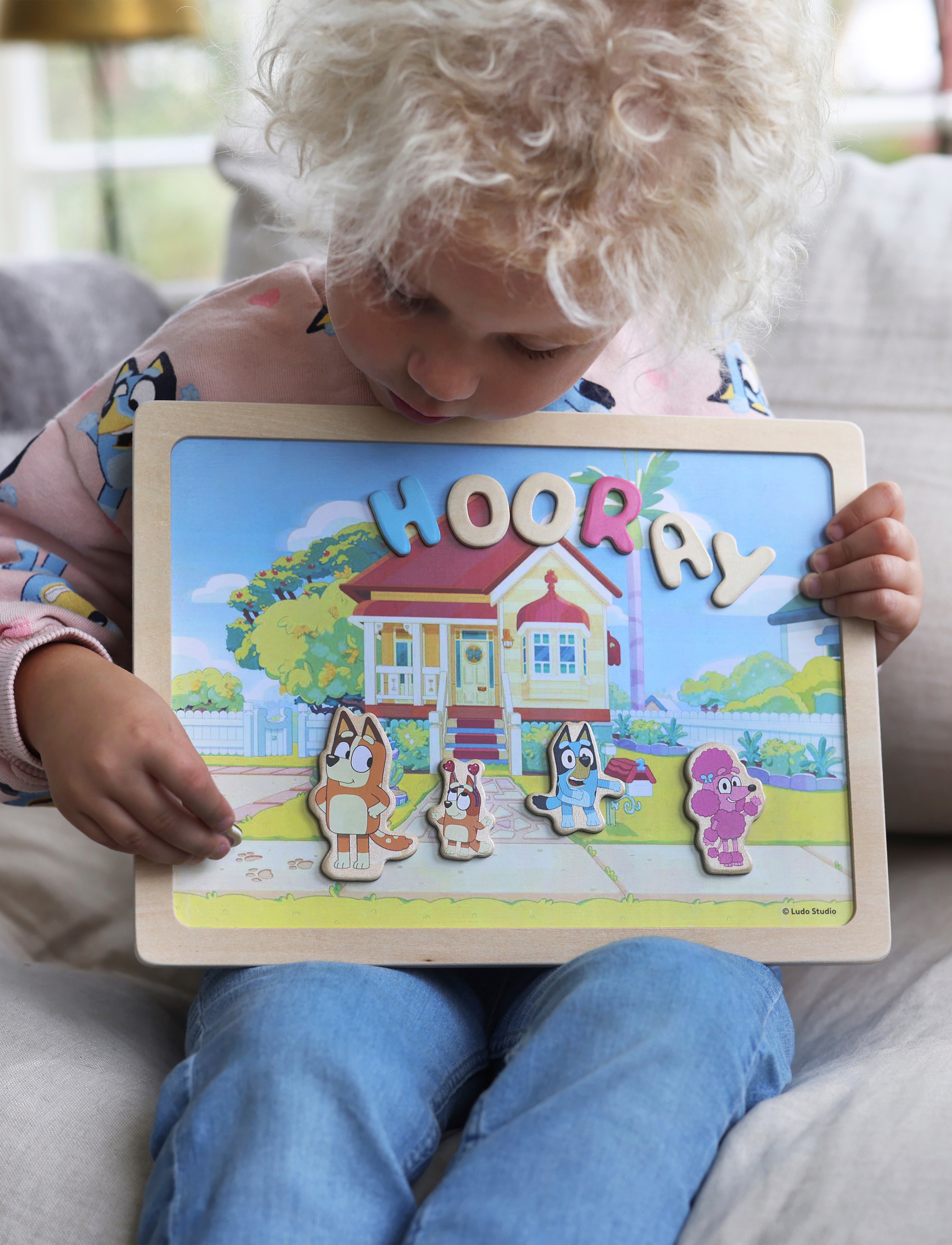 Bluey Bluey Magnetic Board, One Size, Multi/patterned, Håndværk > Klistermærker, Børn