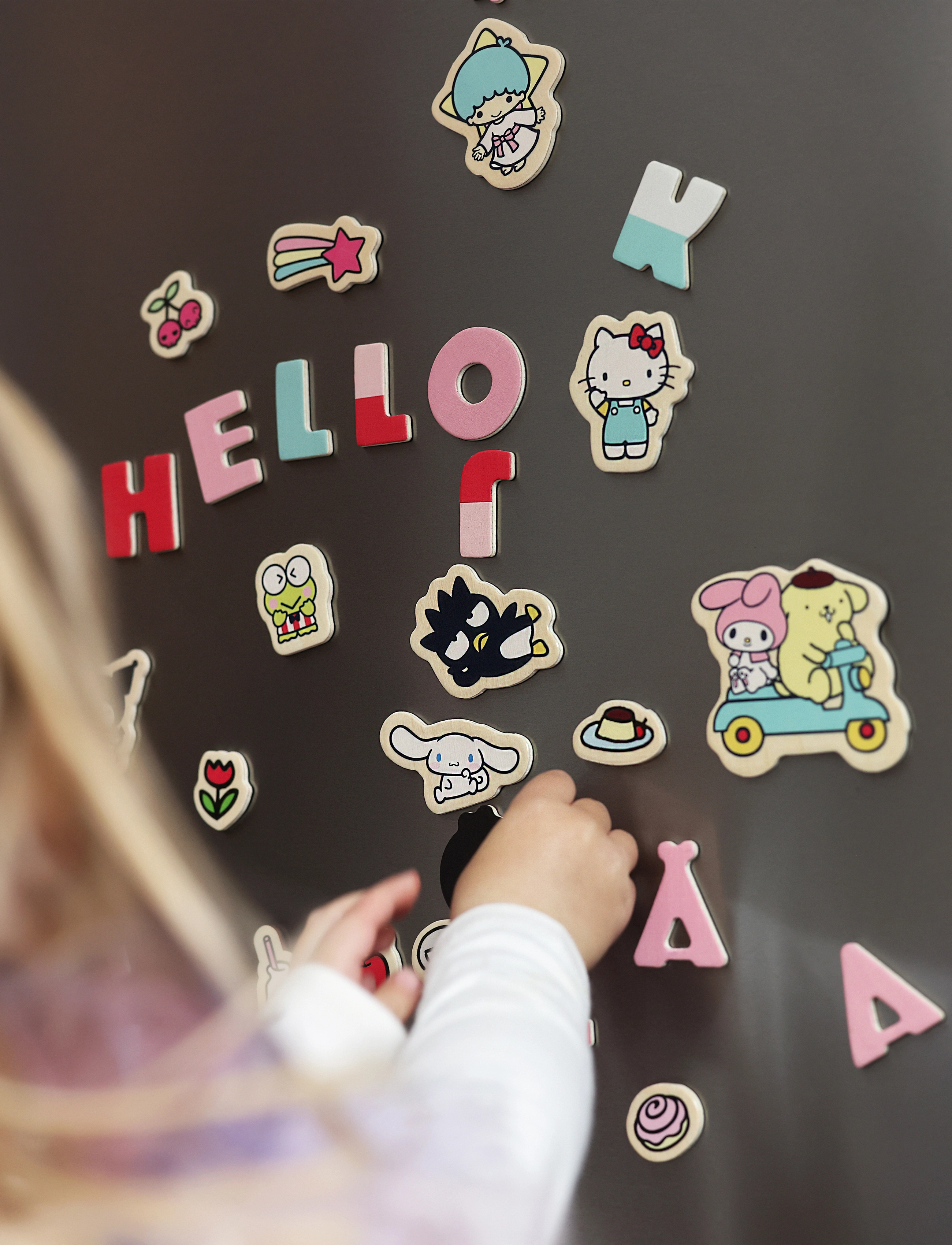 Hello Kitty Hello Kitty Magnetbokstäver, One Size, Multi/patterned > Legetøj, Børn