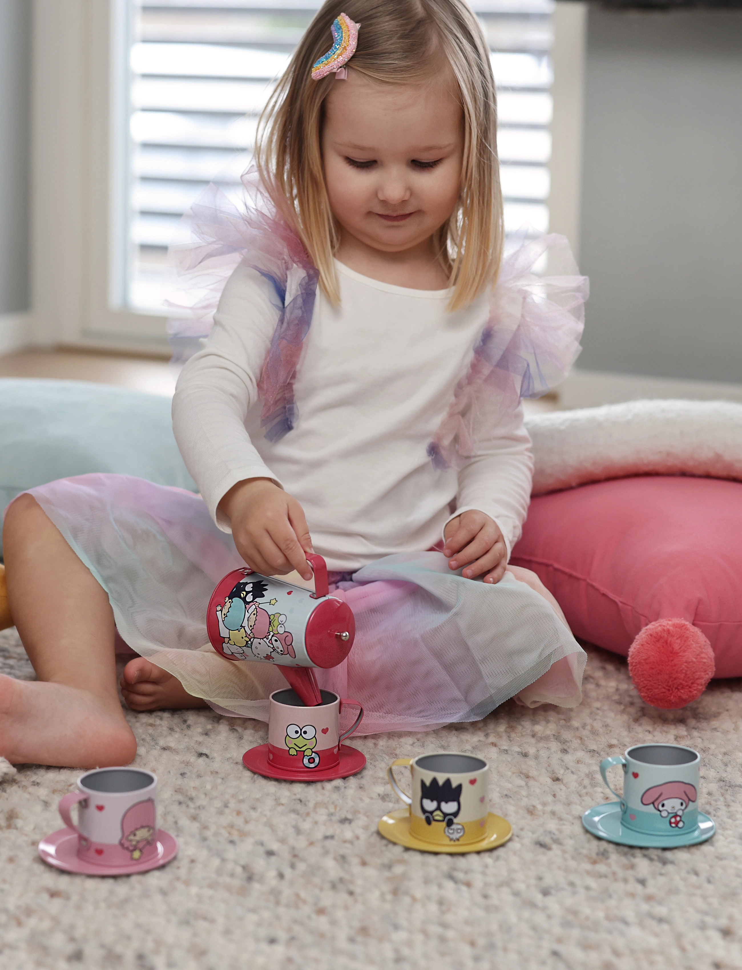Hello Kitty Hello Kitty Leksaksservis, One Size, Multi/patterned, Legetøjskøkken Og Tilbehør > Kaffe- Og Tesæt, Børn