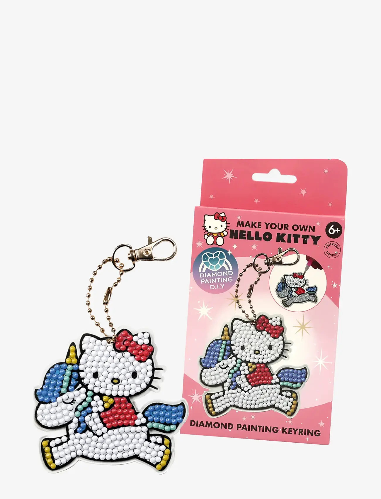 Hello Kitty - DIAMANTMÅLNING MED NYCKELRING - kostumer & tilbehør - multi - 2