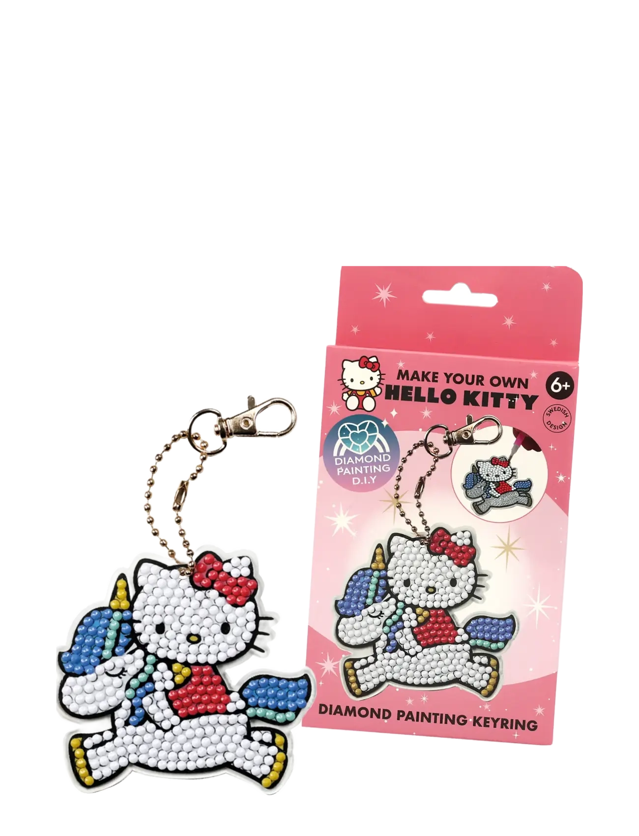 Hello Kitty - DIAMANTMÅLNING MED NYCKELRING - kostumer & tilbehør - multi - 2