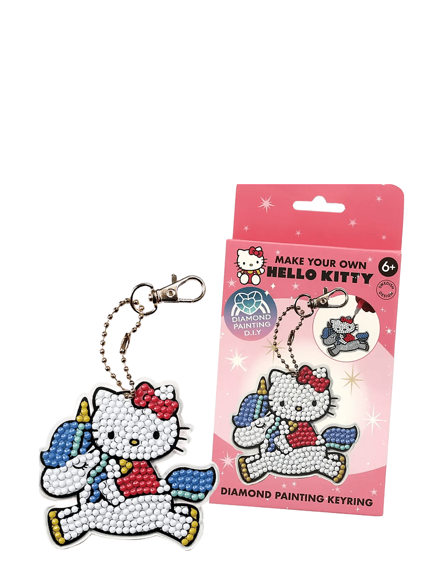 Hello Kitty - DIAMANTMÅLNING MED NYCKELRING - kostumer & tilbehør - multi - 2