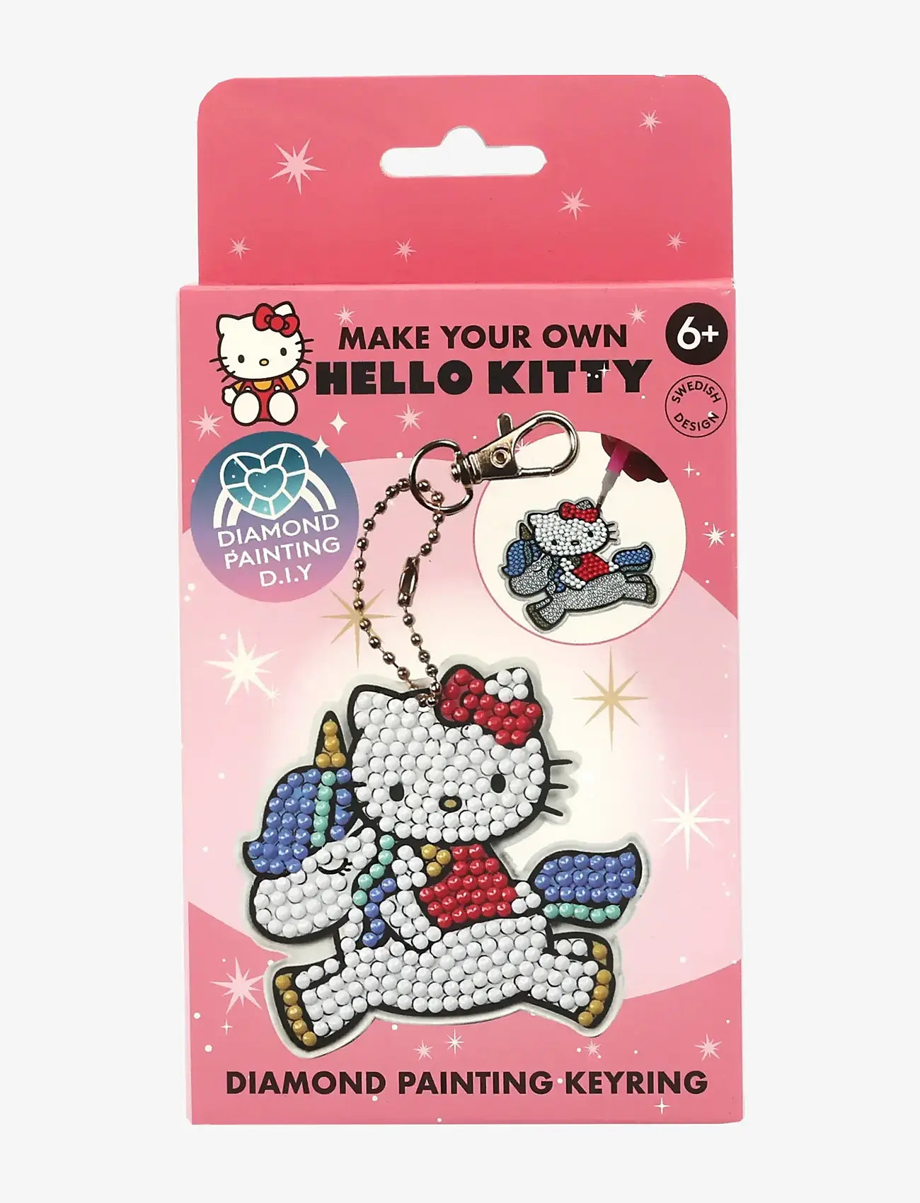 Hello Kitty - DIAMANTMÅLNING MED NYCKELRING - kostumer & tilbehør - multi - 1