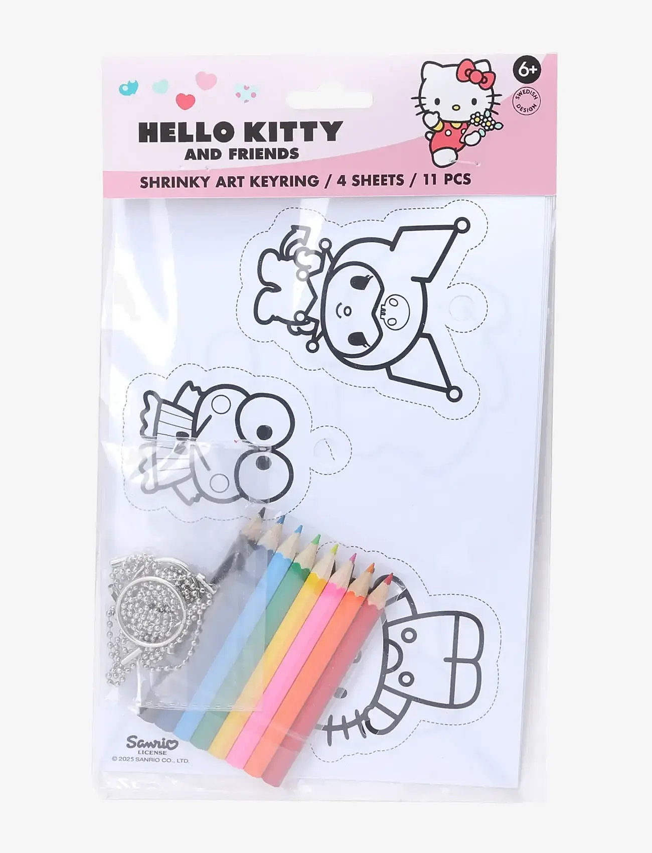 Micki Leksaker - HELLO KITTY NYCKELRING KRYMPFILM - kreasæt - multi - 2