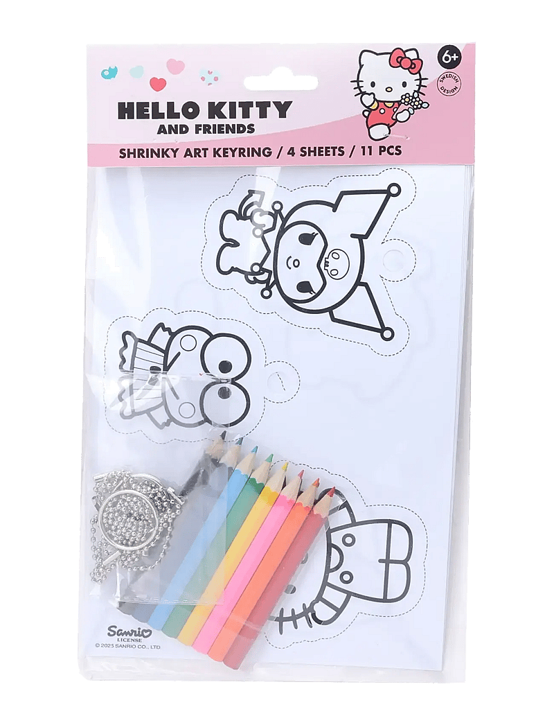 Micki Leksaker - HELLO KITTY NYCKELRING KRYMPFILM - kreasæt - multi - 2