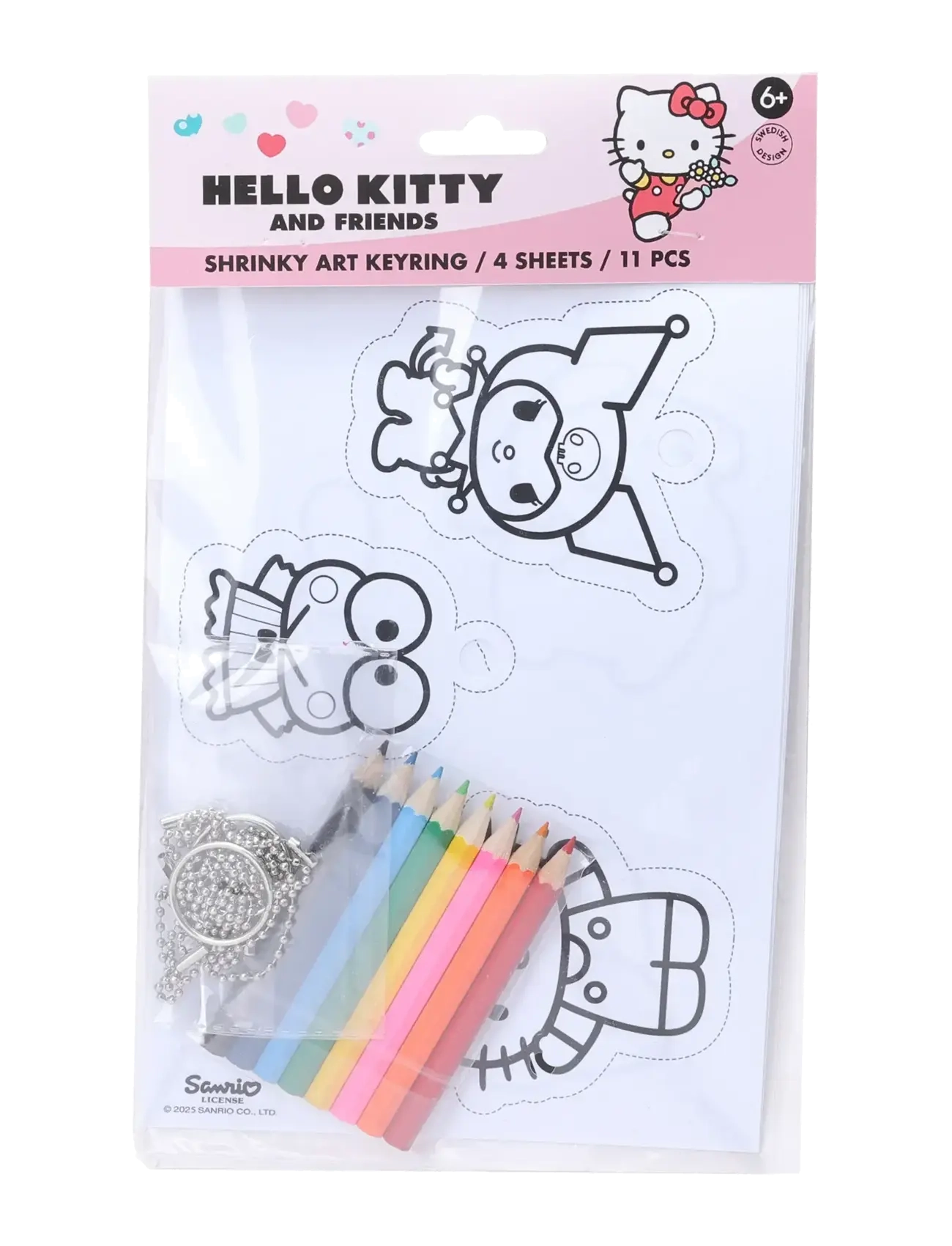 Micki Leksaker - HELLO KITTY NYCKELRING KRYMPFILM - hobbyartikler - multi - 2