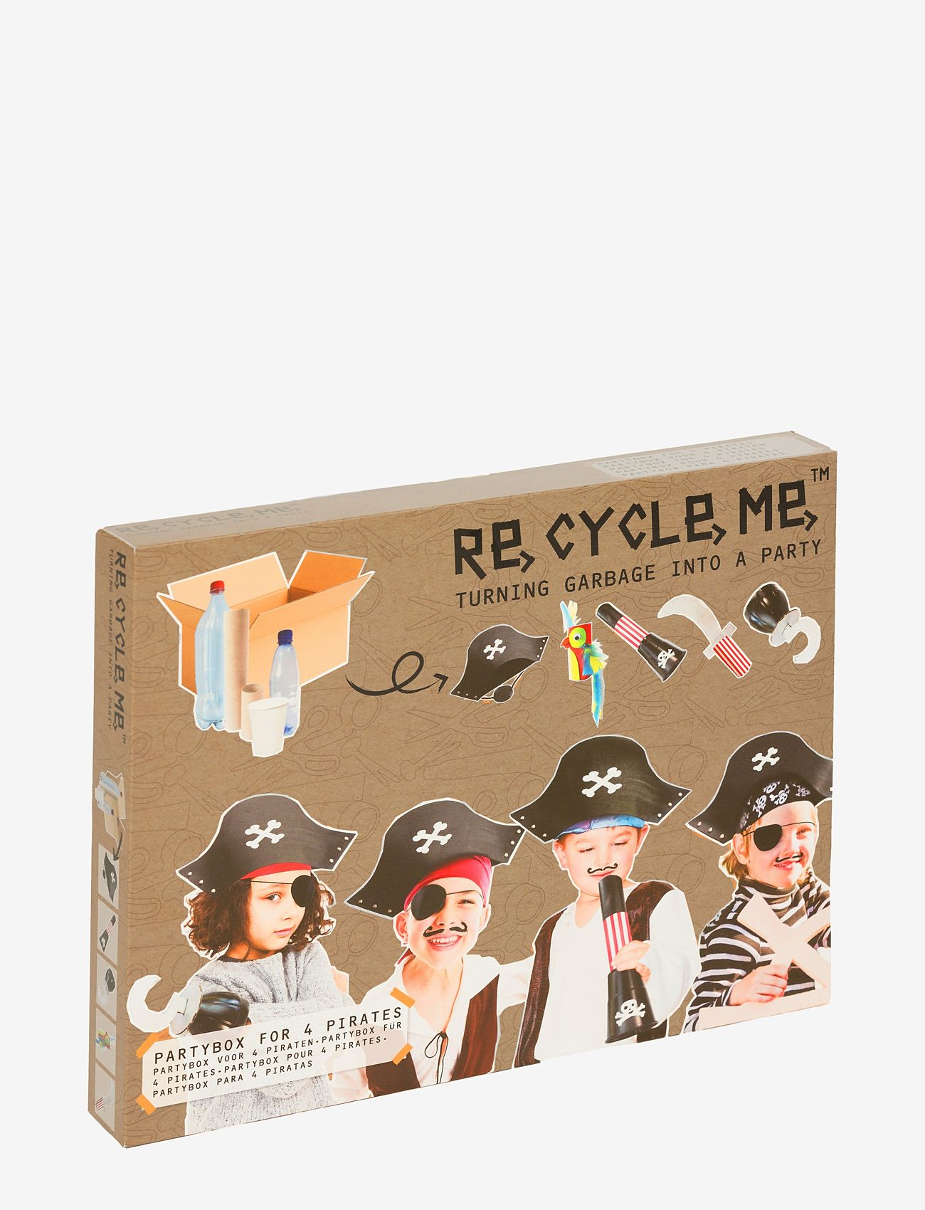 Micki Leksaker - RECYCLEME, PIRATE PARTYBOX 4-P - craft sets - multi - 1