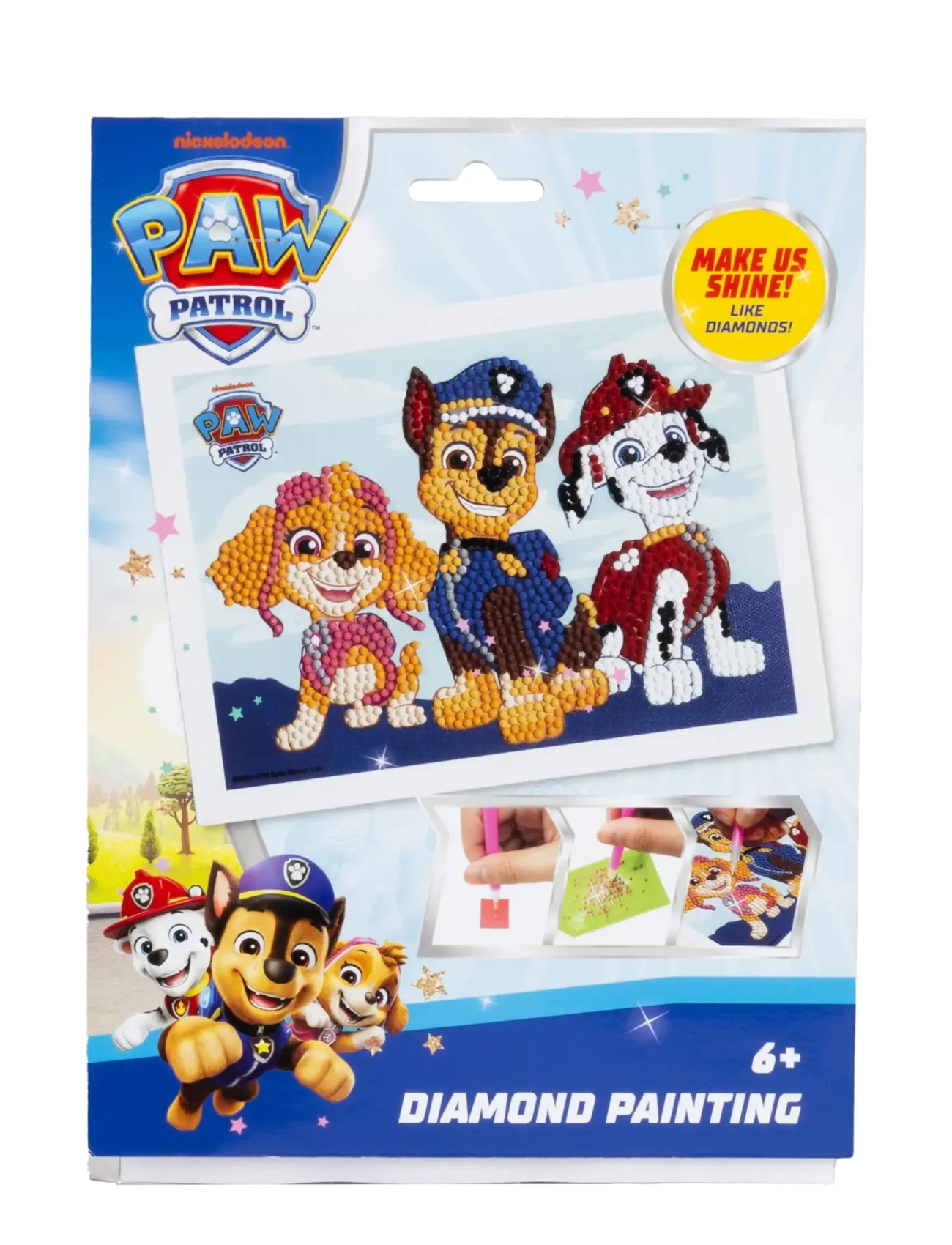 Micki Leksaker Paw Patrol Diamantmålning, One Size, Blue, Håndværk > Håndværkssæt, Børn