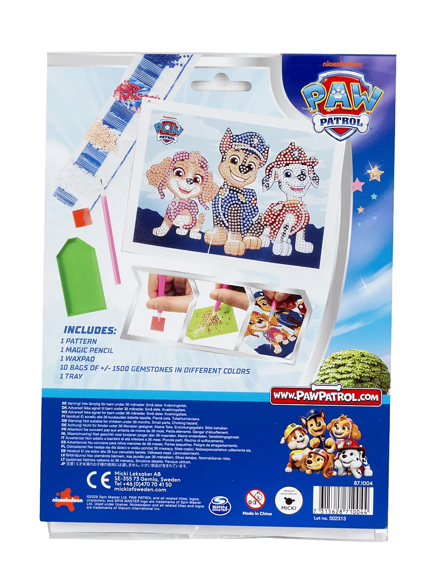 Micki Leksaker - PAW PATROL DIAMANTMÅLNING - hobbysett - multi - 3