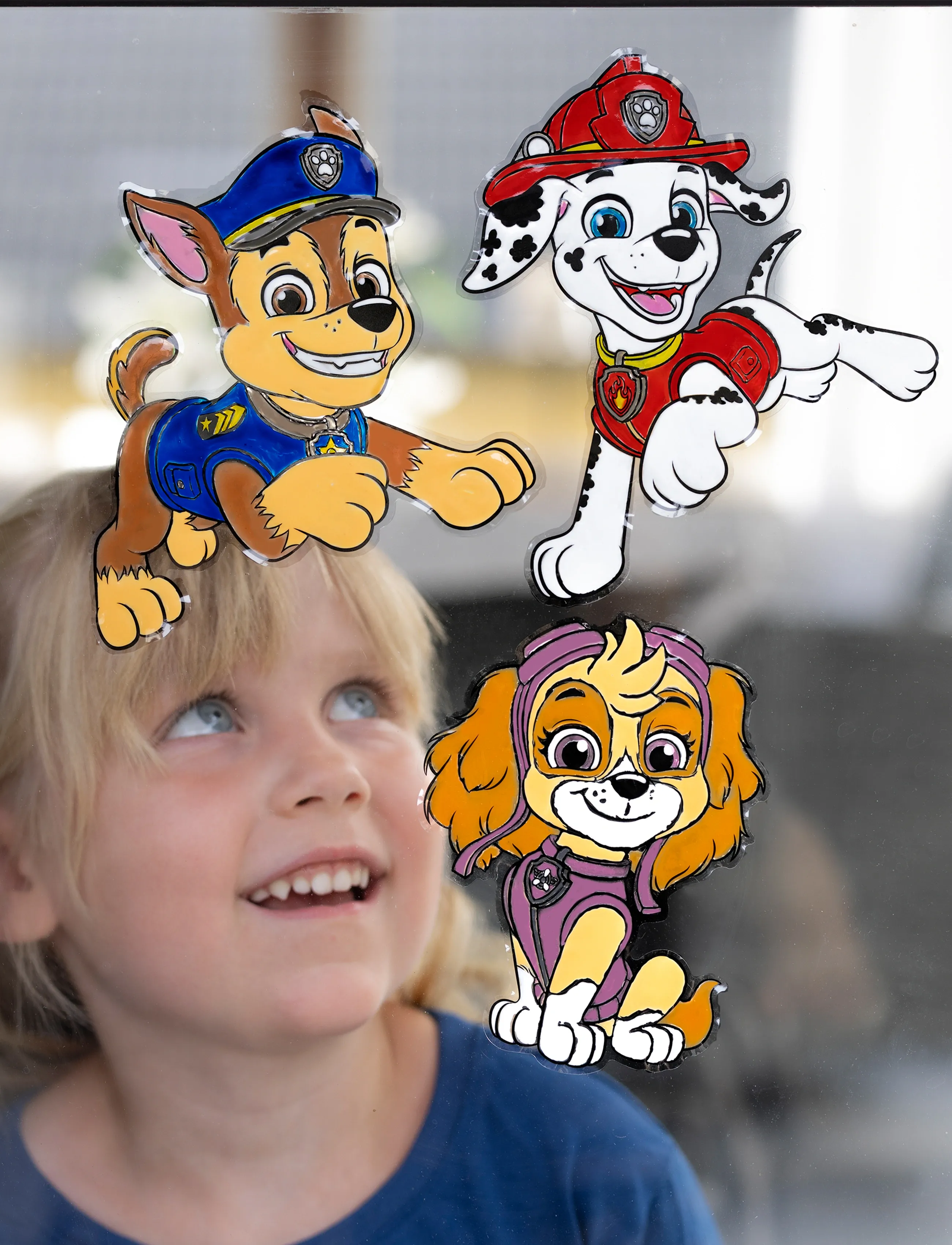 Micki Leksaker Paw Patrol Fönstermålning, One Size, Blue, Håndværk > Håndværkssæt, Børn