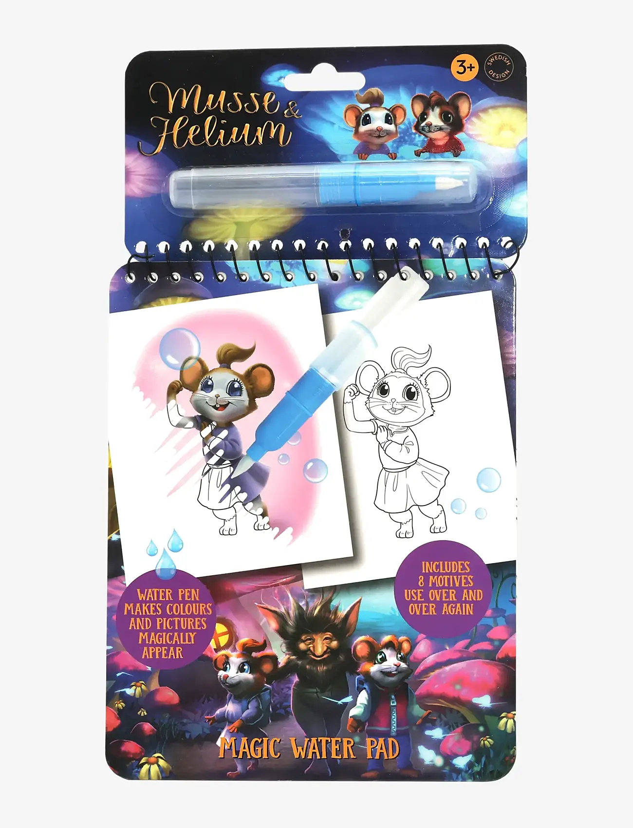 Musse & Helium - MUSSE & HELIUM MAGISK MÅLARBOK - målar- & pysselböcker - multi - 1