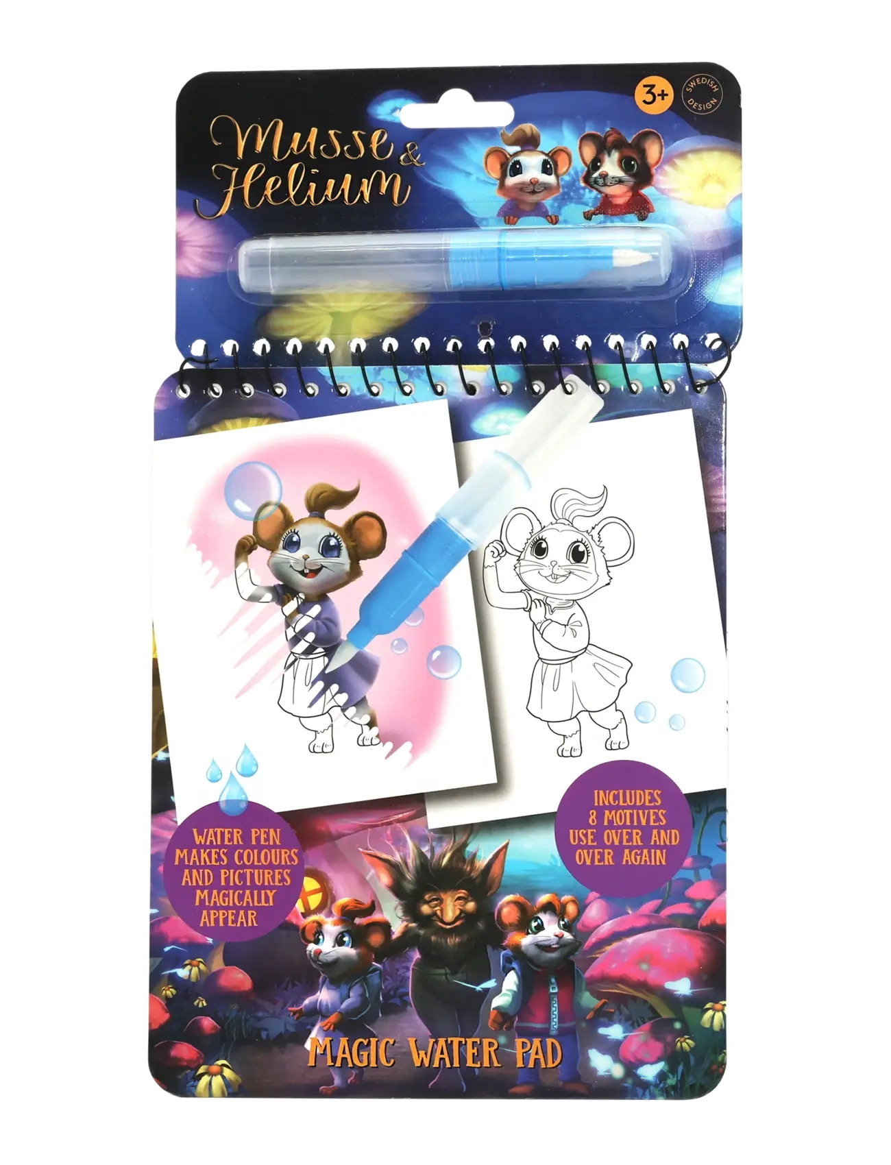 MUSSE & HELIUM MAGISK MÅLARBOK - MULTI