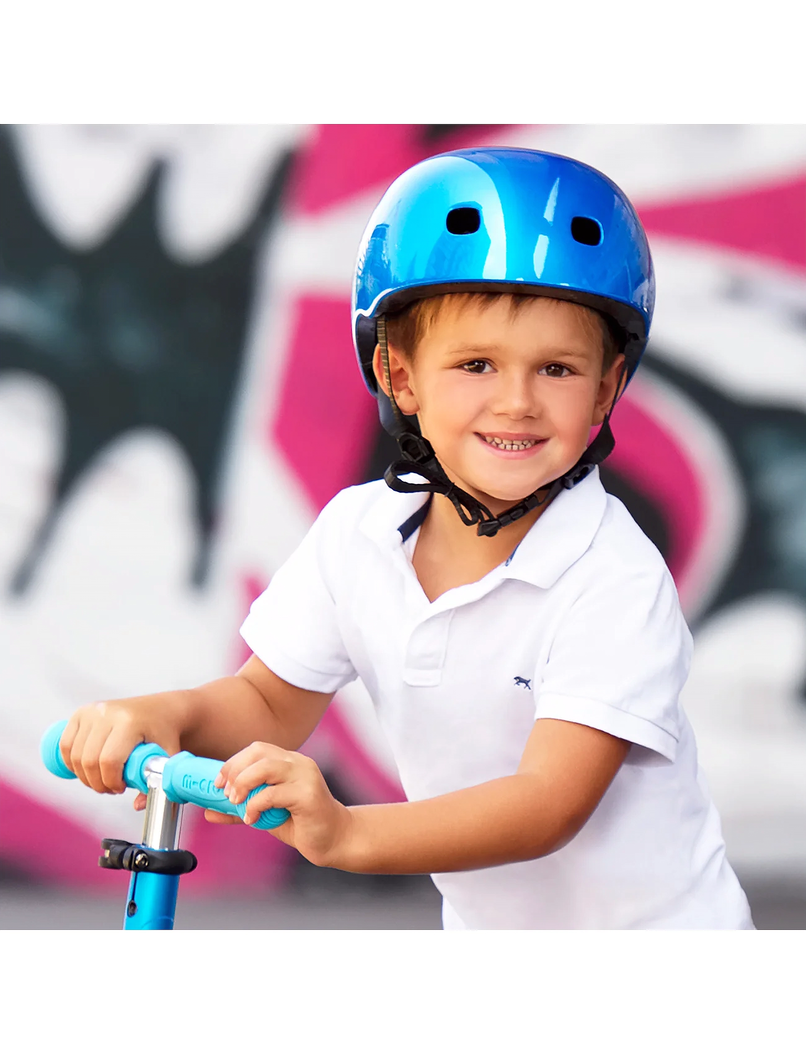Micro Micro - Hjelm - Dark Blue Metallic S, S, Blue, Outdoor Legetøj > Helmets & Protection, Børn