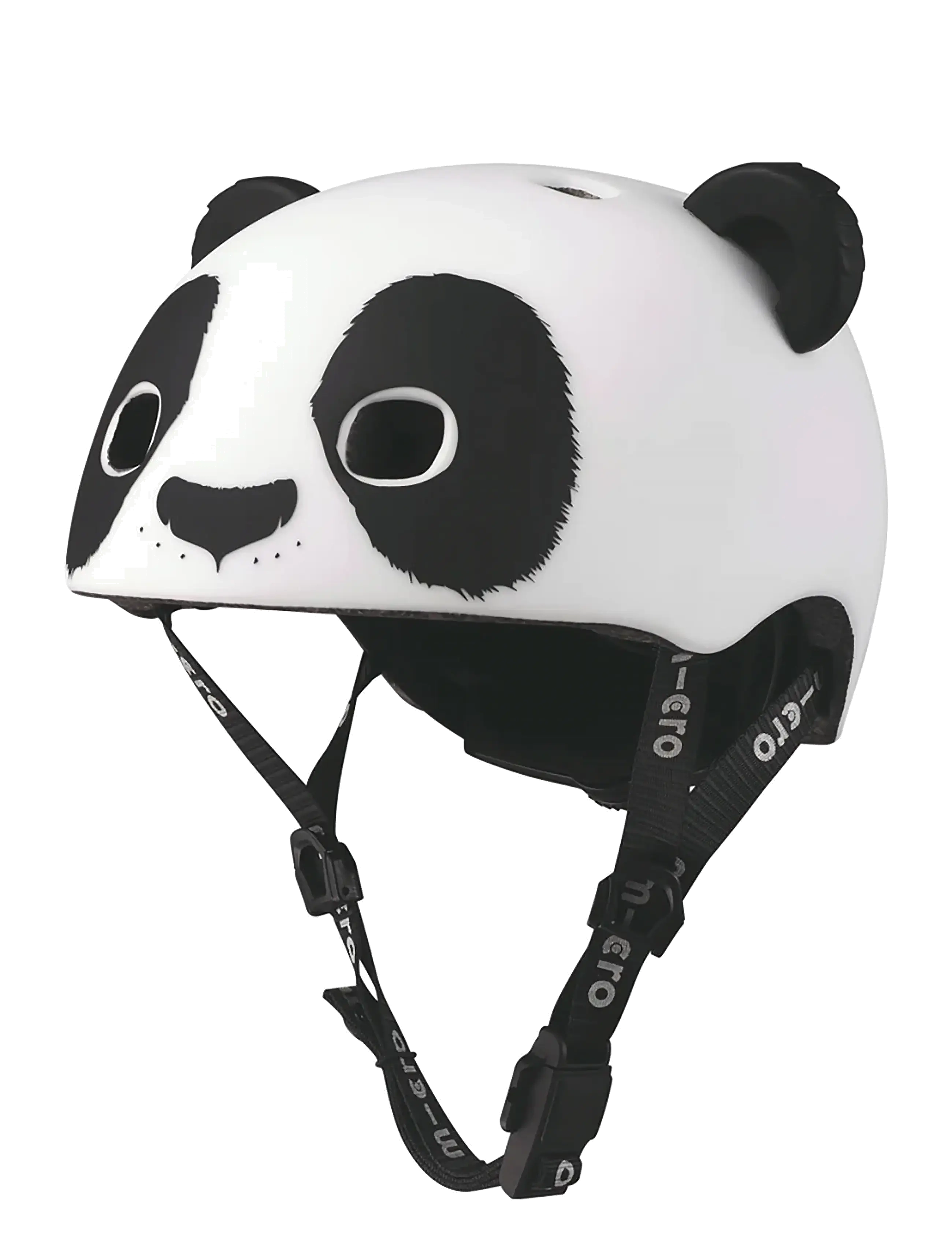 Micro Micro - Hjelm - 3D Panda XS - Nyheder - BLACK & WHITE / white