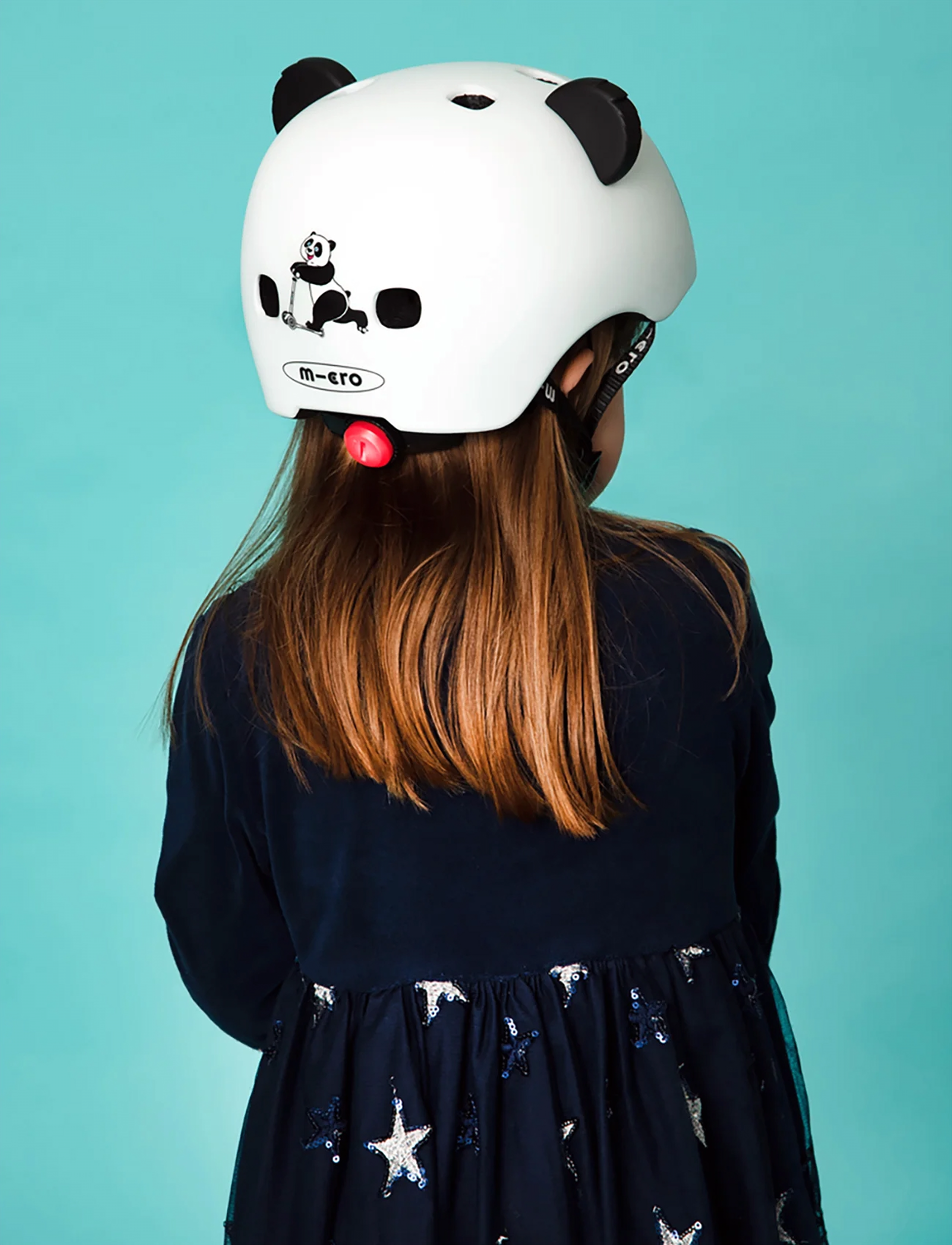 Micro Micro - Hjelm - 3D Panda S, S, White, Outdoor Legetøj > Helmets & Protection, Børn