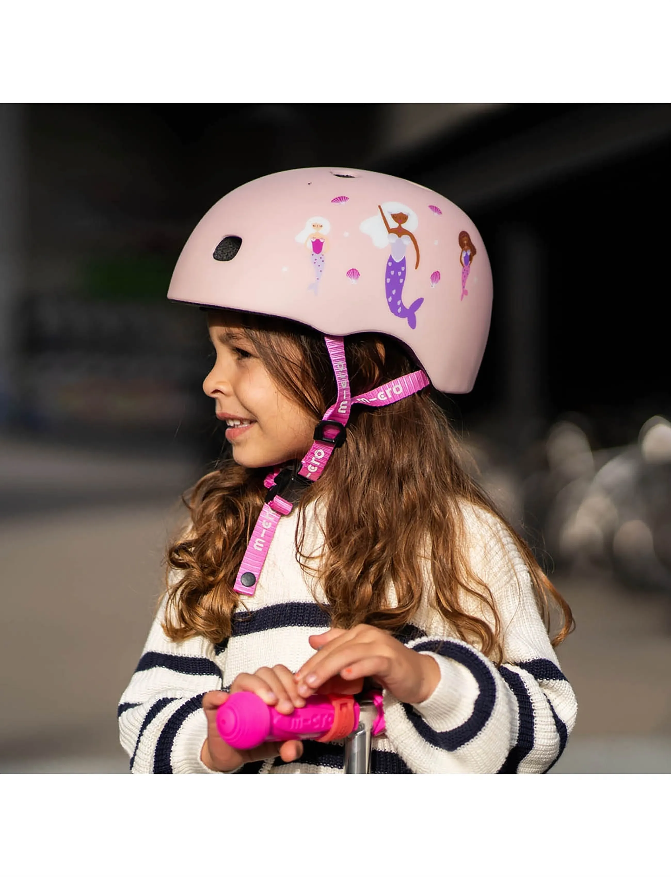 Micro - Helmet Mermaid M, Børn, Helmets & Protection, Pink, Str: ONE SIZE