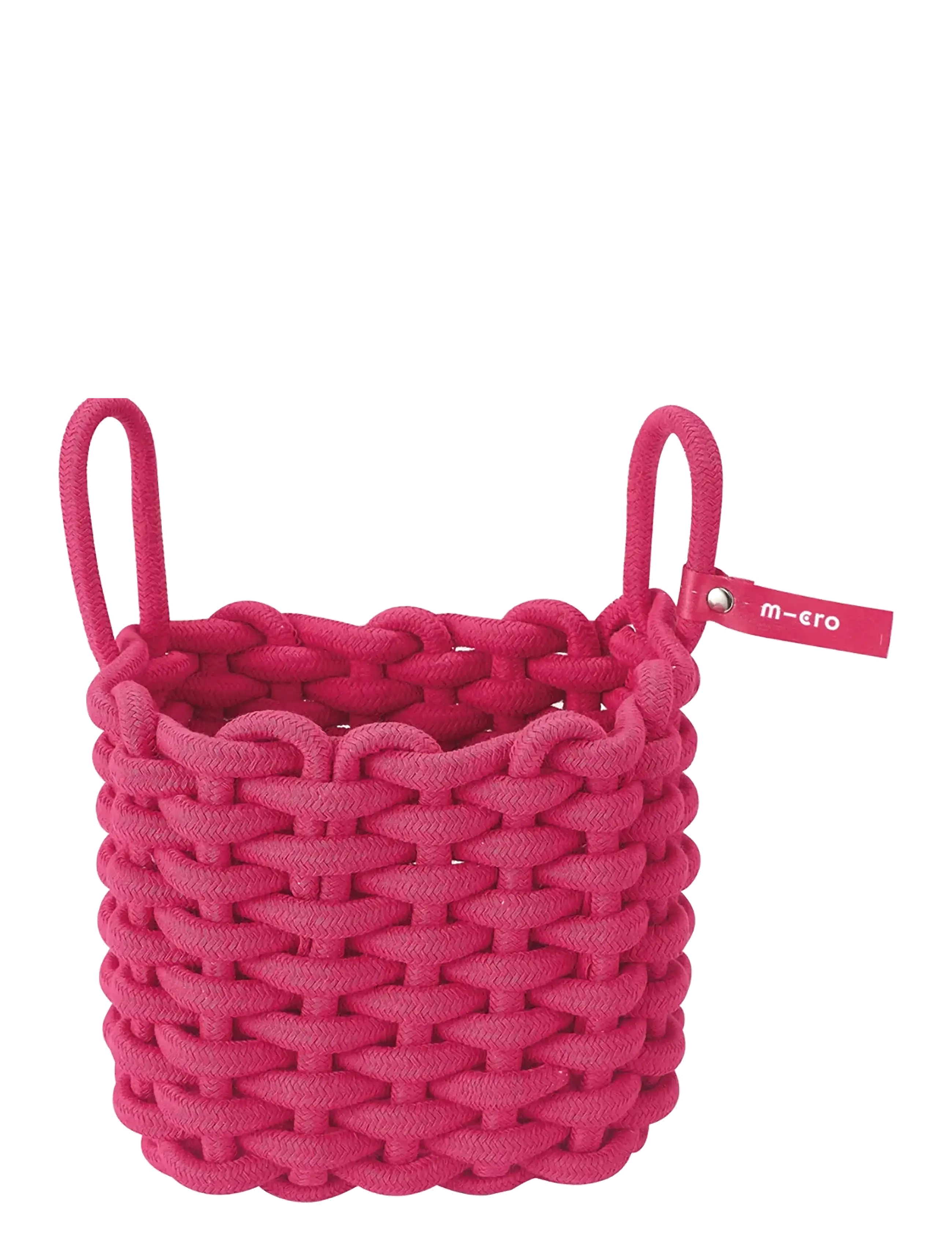Micro - Kurv Firkantet Rosa, Børn, Kick Bikes, Pink, Str: ONE SIZE