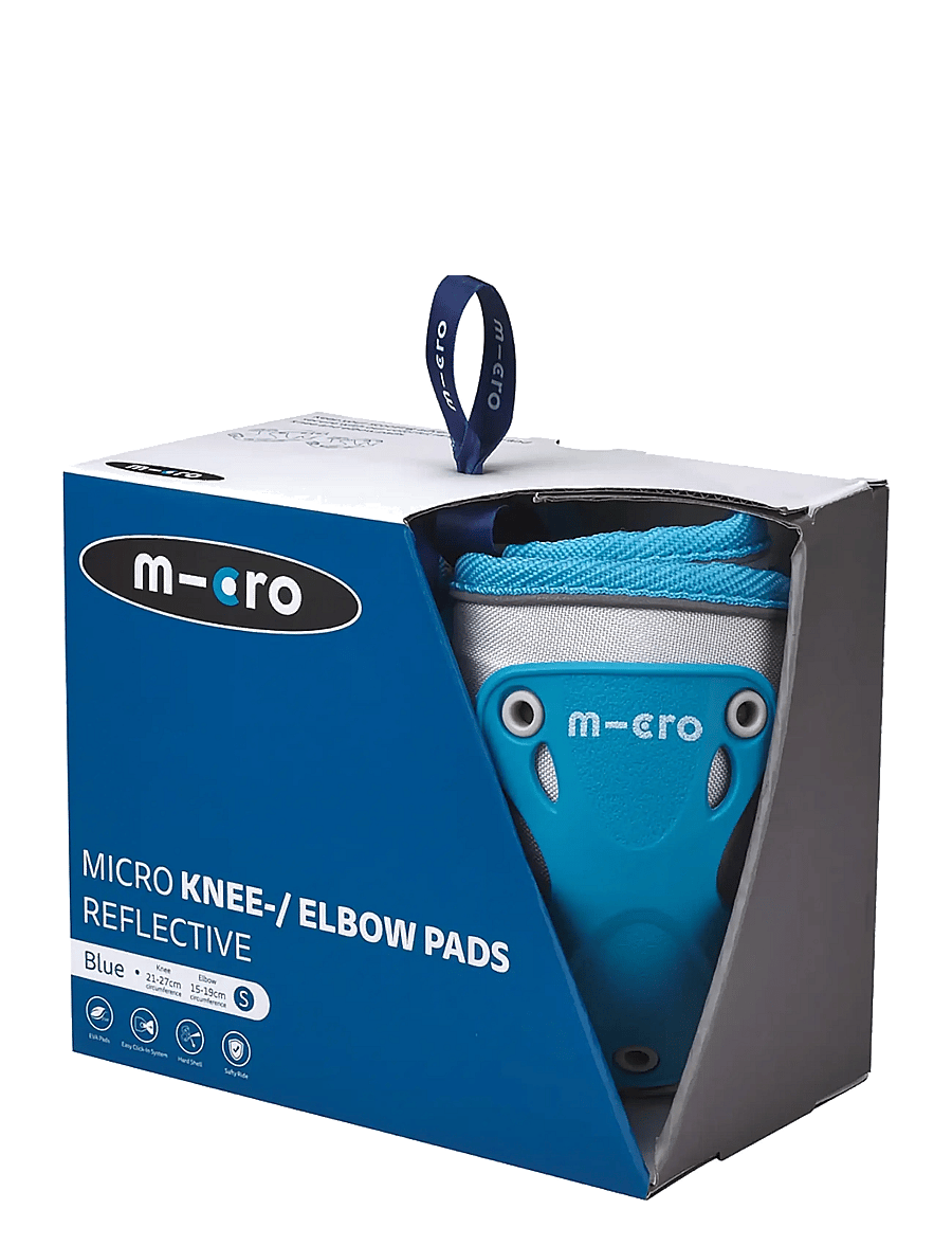 Micro - Micro - Knee and Elbow Protective Pads - Reflective Blue S - hjälmar och skydd - reflective blue - 4