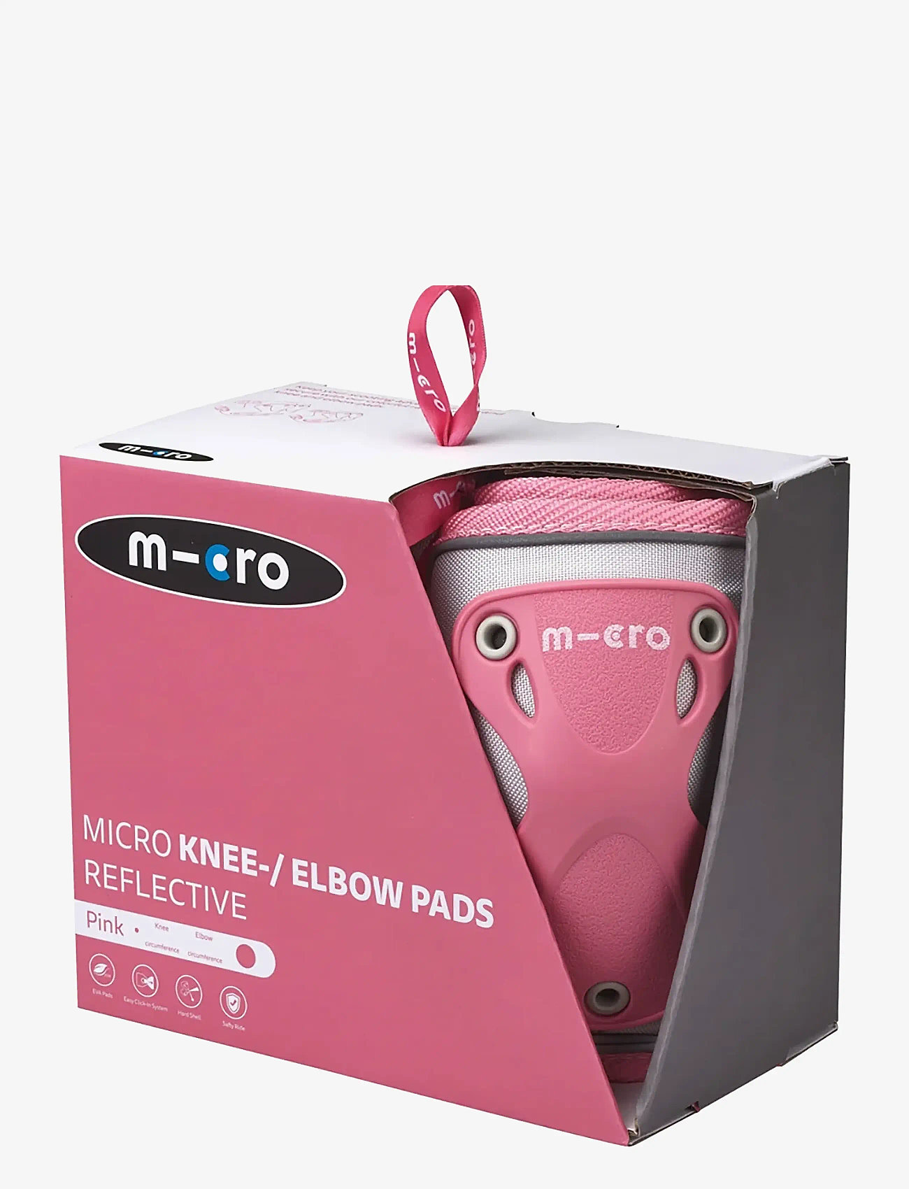 Micro - Micro - Knee and Elbow Protective Pads - Reflective Pink M - reflective pink - 4