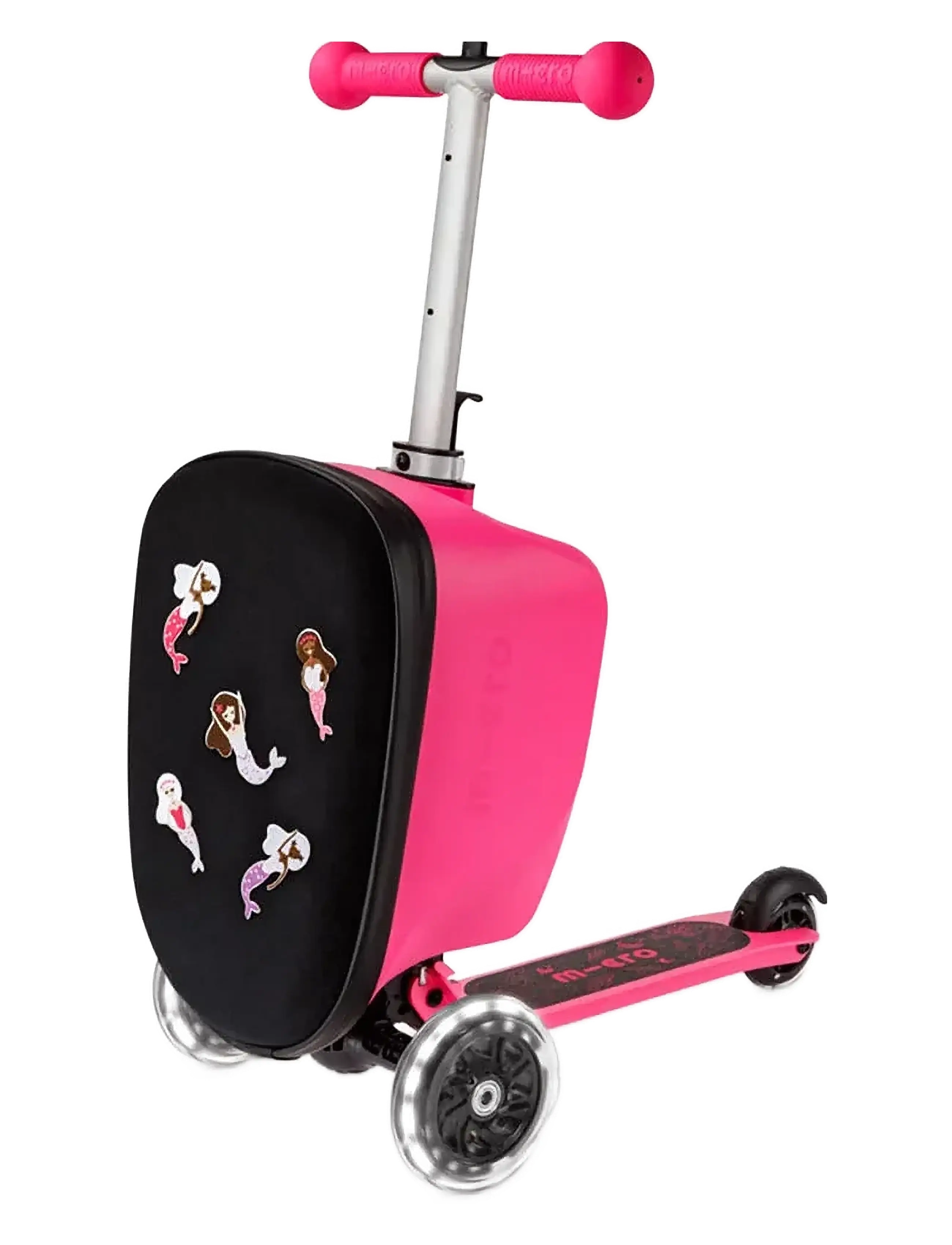 Micro - Luggage Junior Velcro Pink, Børn, Junior Løbehjul Bagage, Pink, Str: 13 L