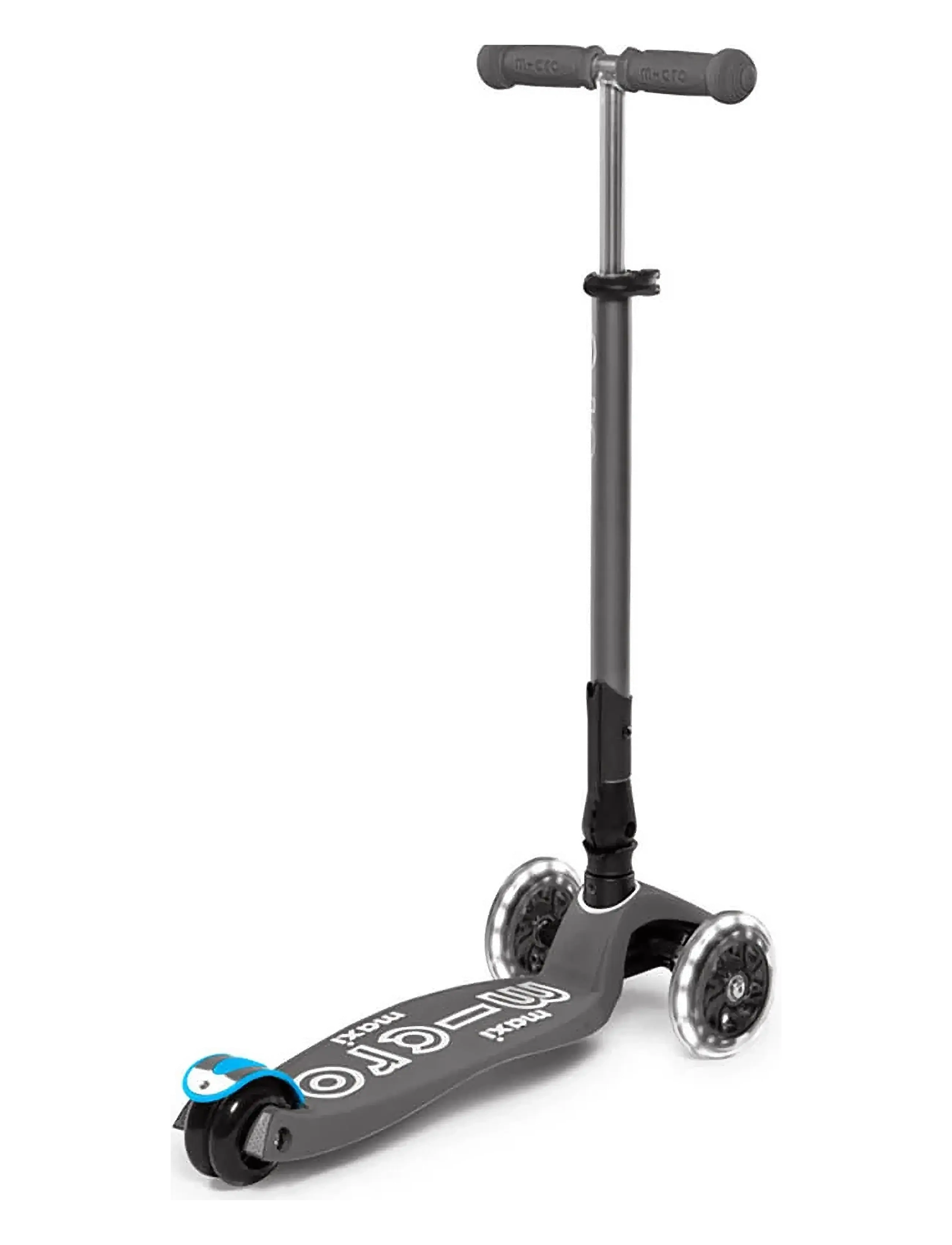 Micro - Micro - Maxi Deluxe Foldable LED - Volcano Grey - sparkhjól - volcano grey - 4