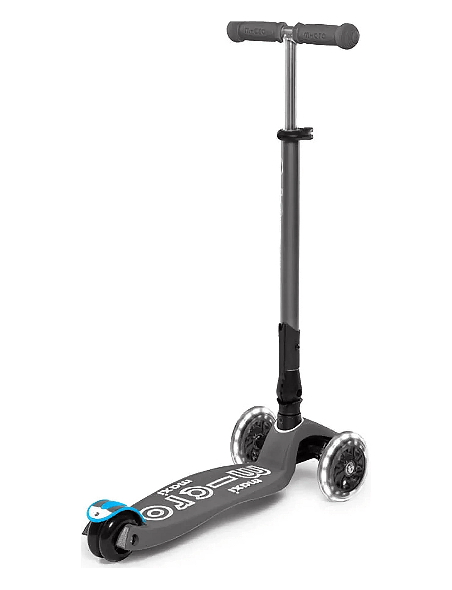 Micro - Micro - Maxi Deluxe Foldable LED - Volcano Grey - sparkcyklar - volcano grey - 4