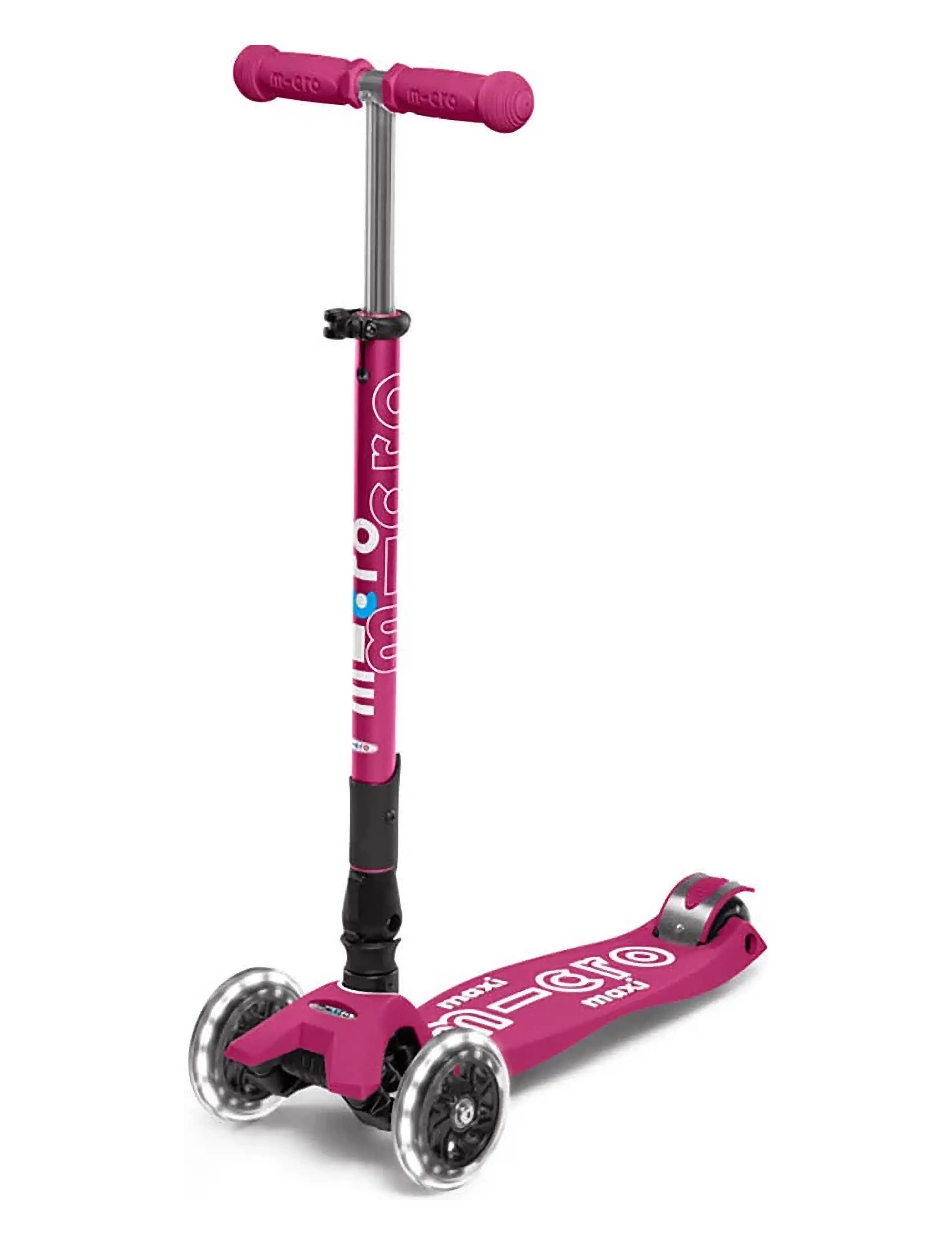 Micro Micro - Maxi Deluxe Foldable LED - Berry Red - Kampanj - BERRY RED / pink/rose