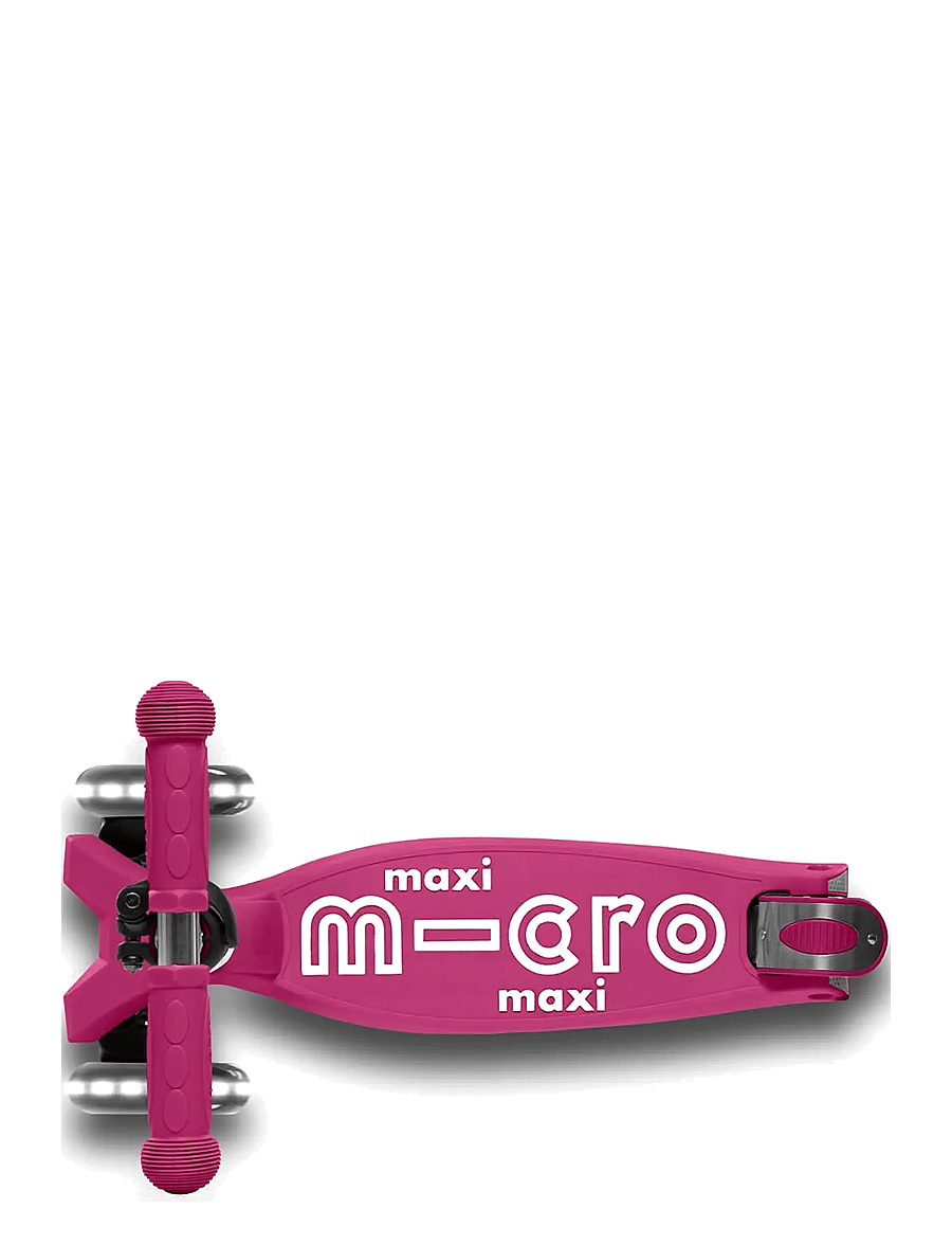 Micro - Micro - Maxi Deluxe Foldbar LED - Berry Red - løbehjul - berry red - 3