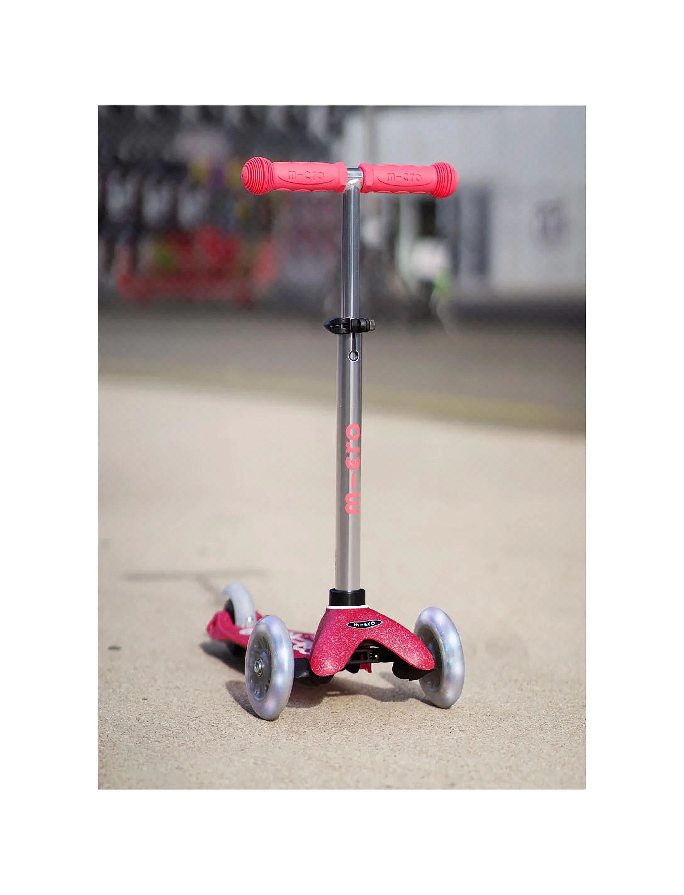 Micro - Mini Deluxe Fairy Glitter Led Pink, Børn, Kick Bikes, Sølv, Str: ONE SIZE