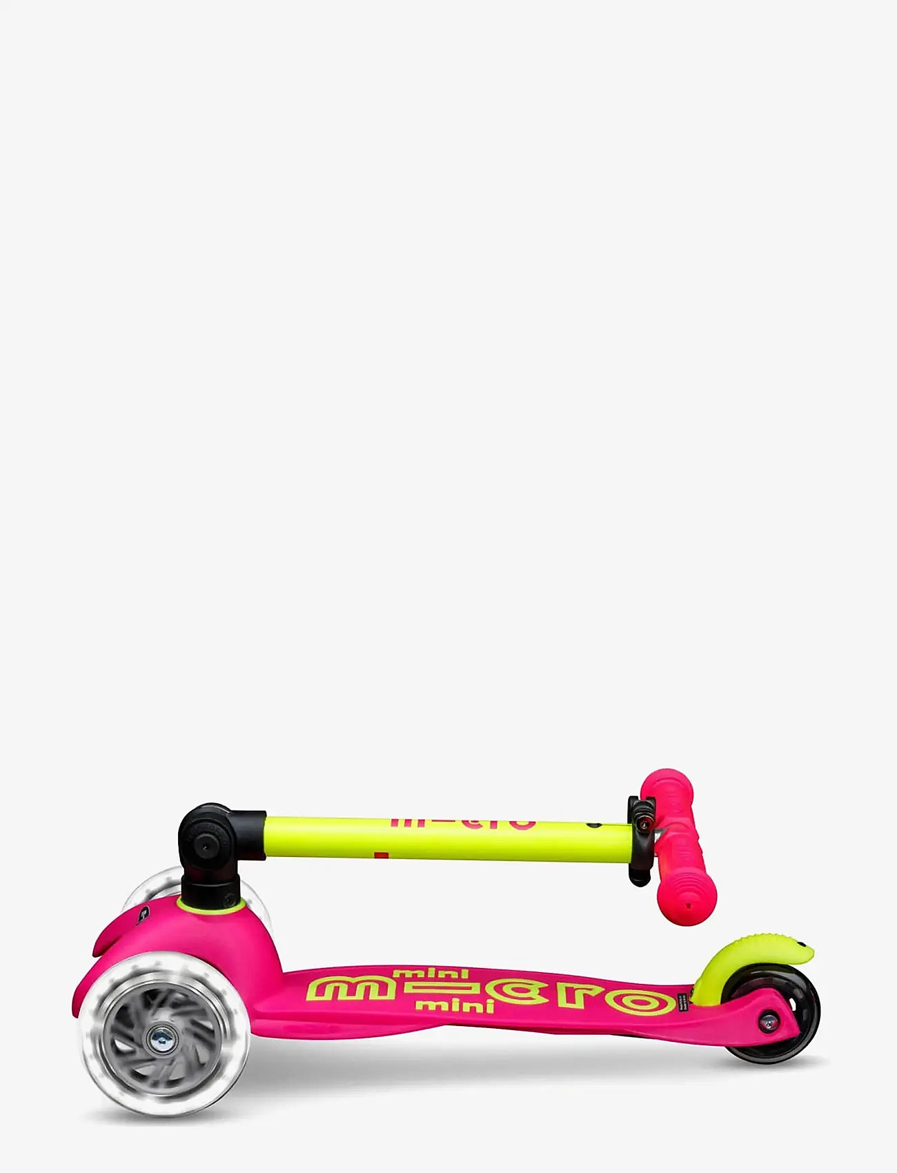 Micro - Micro - Mini Deluxe Foldable LED - Neon Flamingo Yellow - løbehjul - yellow - 1