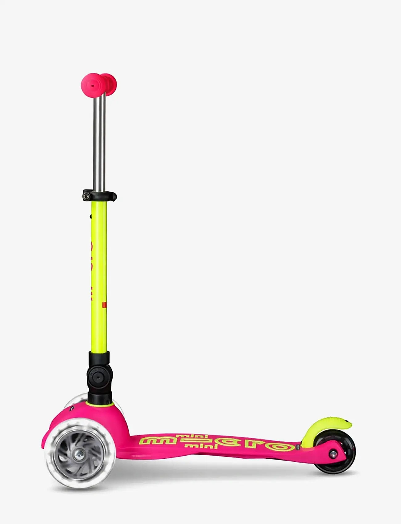 Micro - Micro - Mini Deluxe Foldable LED - Neon Flamingo Yellow - løbehjul - yellow - 2