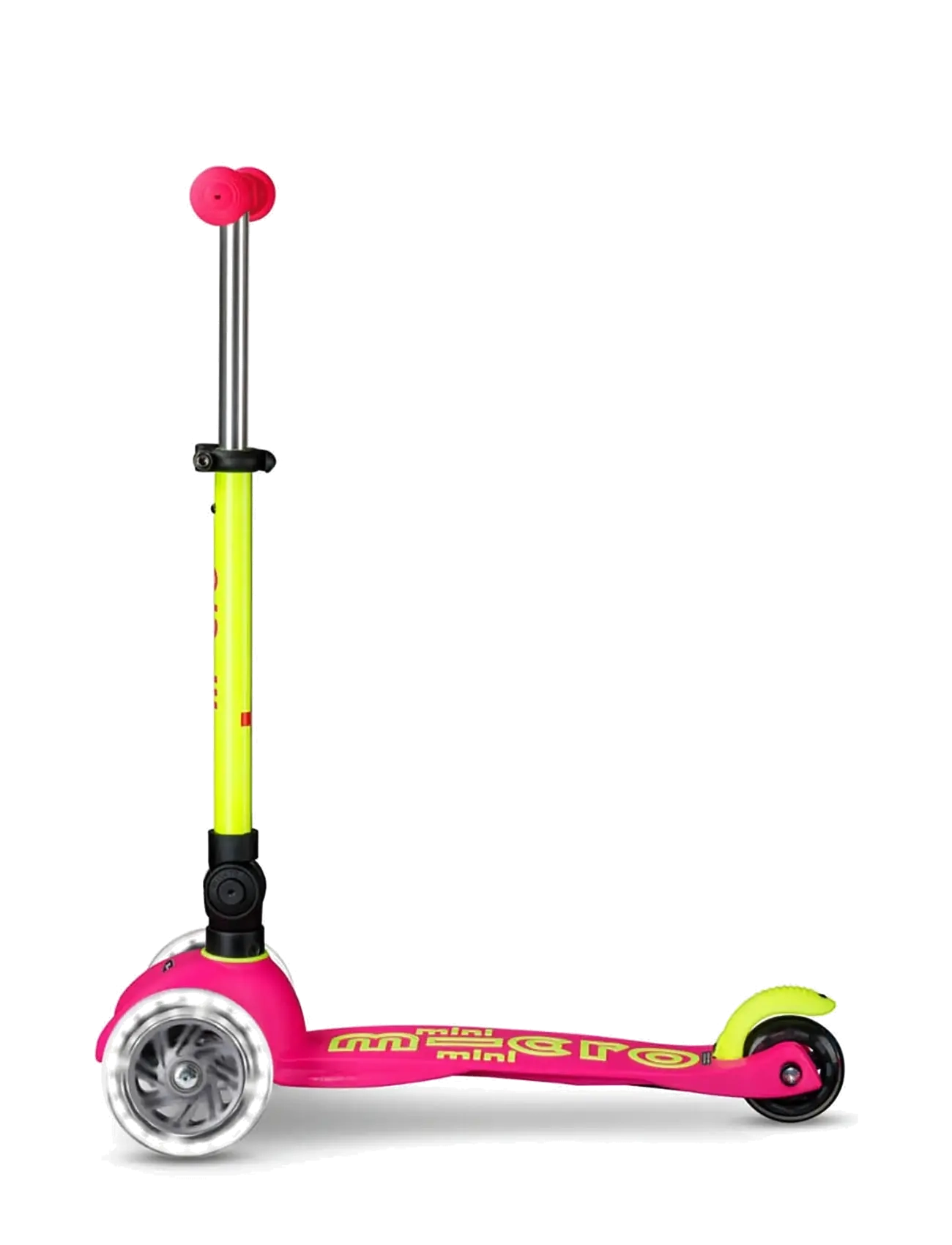 Micro - Micro - Mini Deluxe Foldable LED - Neon Flamingo Yellow - løbehjul - yellow - 2