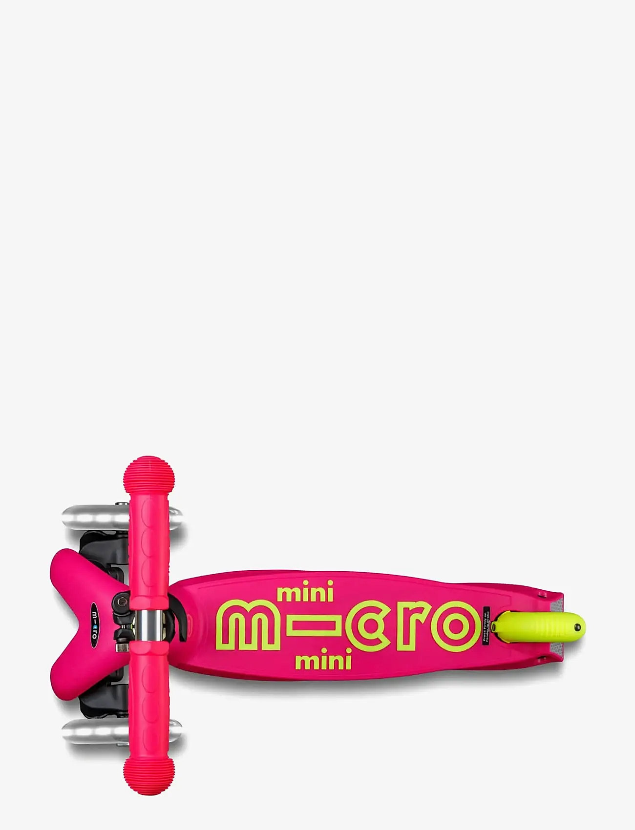 Micro - Micro - Mini Deluxe Foldable LED - Neon Flamingo Yellow - løbehjul - yellow - 3