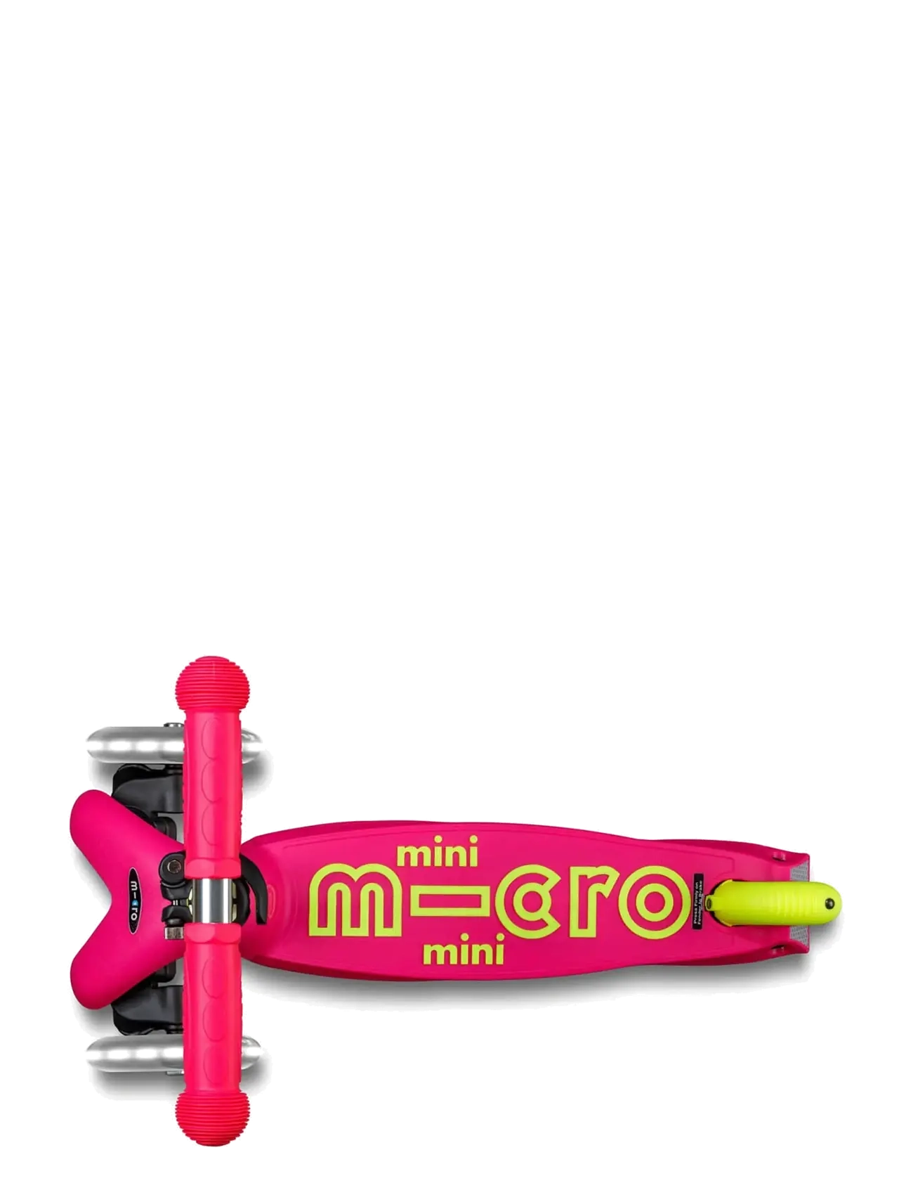 Micro - Micro - Mini Deluxe Foldable LED - Neon Flamingo Yellow - løbehjul - yellow - 3