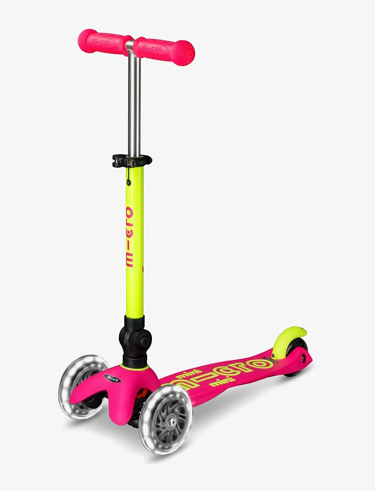 Micro - Micro - Mini Deluxe Foldable LED - Neon Flamingo Yellow - løbehjul - yellow - 4