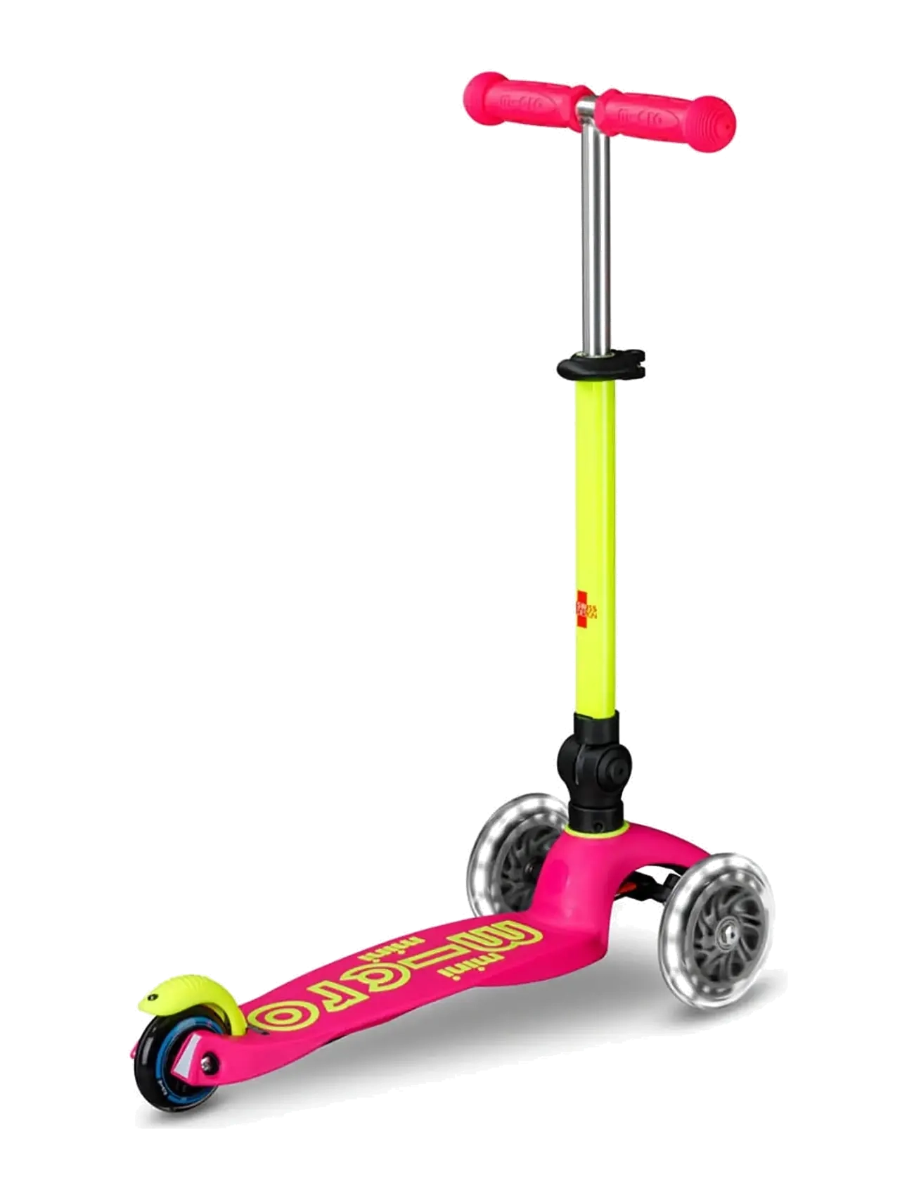 Micro - Micro - Mini Deluxe Foldable LED - Neon Flamingo Yellow - løbehjul - yellow - 5