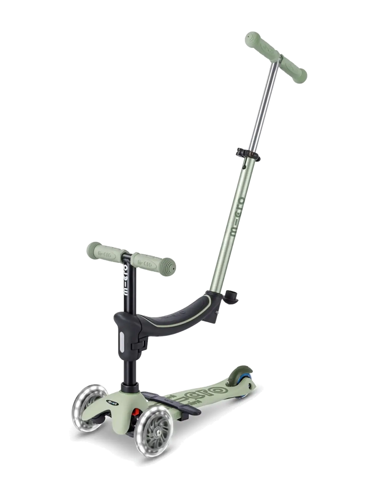 Micro Micro - Mini2Grow Deluxe Magic Led 2.0 - Olive Sage, One Size, Green, Legetøj > Ride On Legetøj, Børn