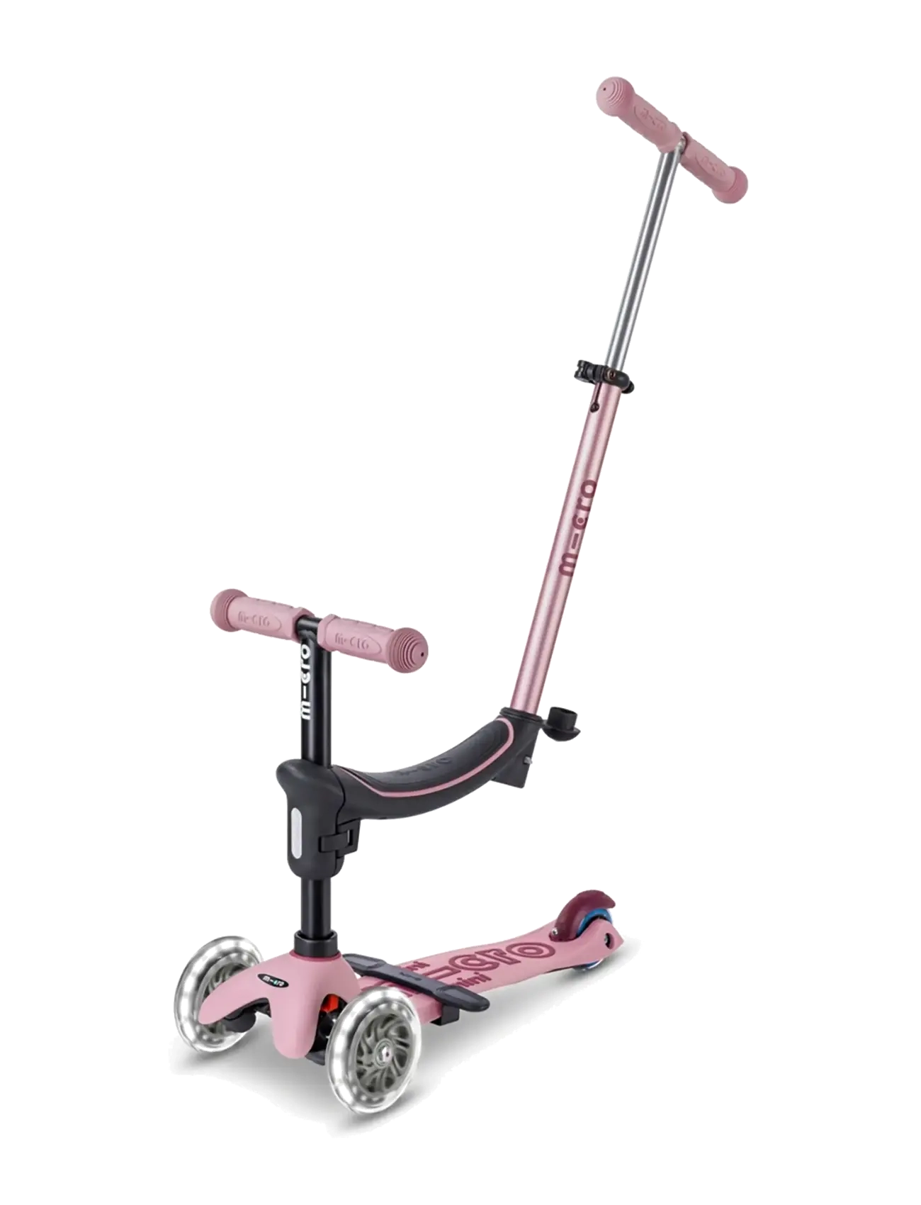 Micro Micro - Mini2grow Deluxe Magic LED 2.0 - Dusty Rose - Gåbilar - DUSTY ROSE / pink/rose