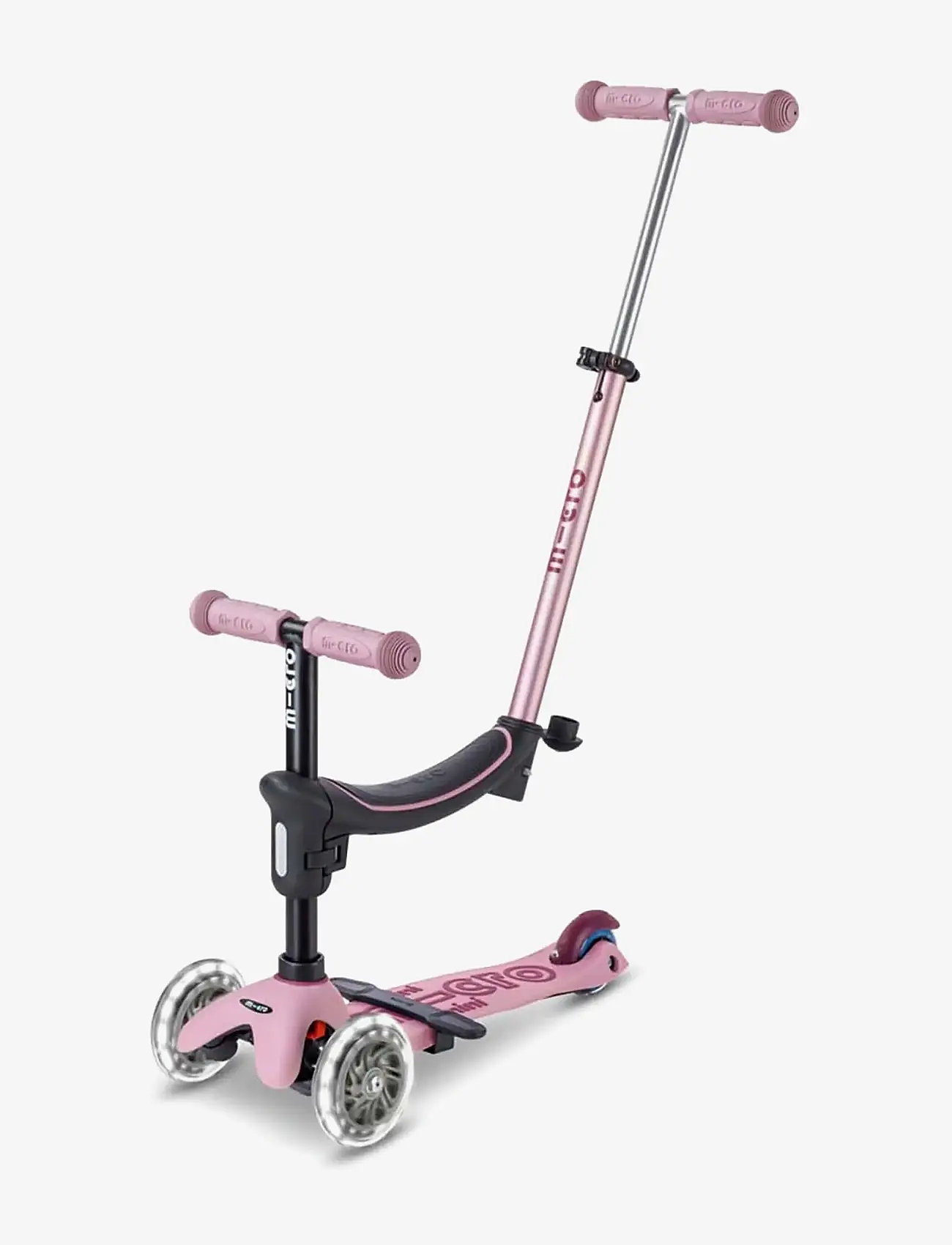 Micro - Micro - Mini Deluxe LED - Rock & Go - Dusty Rose - løbehjul - dusty rose - 3