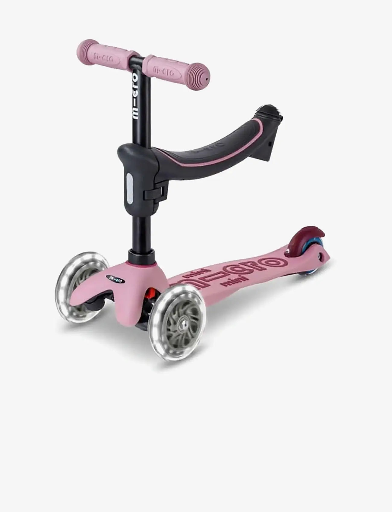 Micro - Micro - Mini Deluxe LED - Rock & Go - Dusty Rose - løbehjul - dusty rose - 4