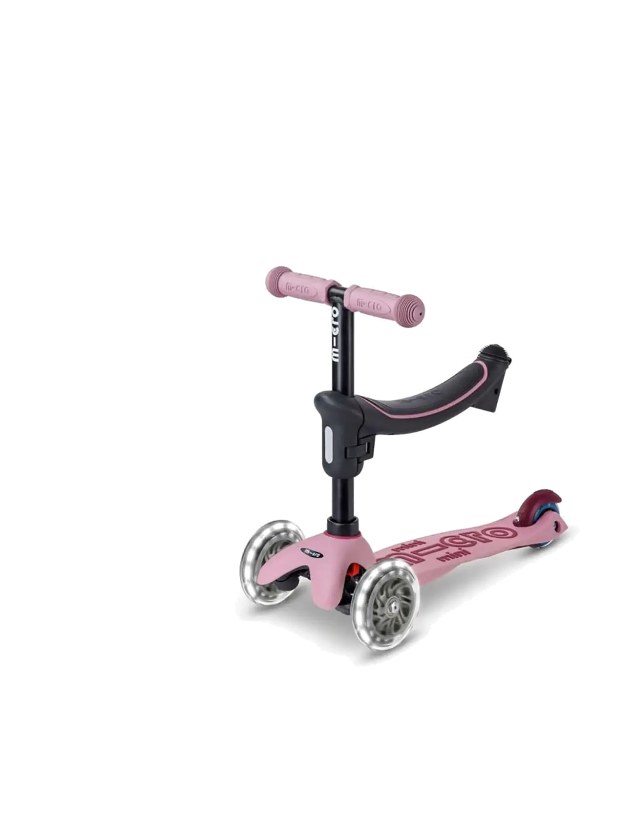 Micro - Micro - Mini Deluxe LED - Rock & Go - Dusty Rose - løbehjul - dusty rose - 4